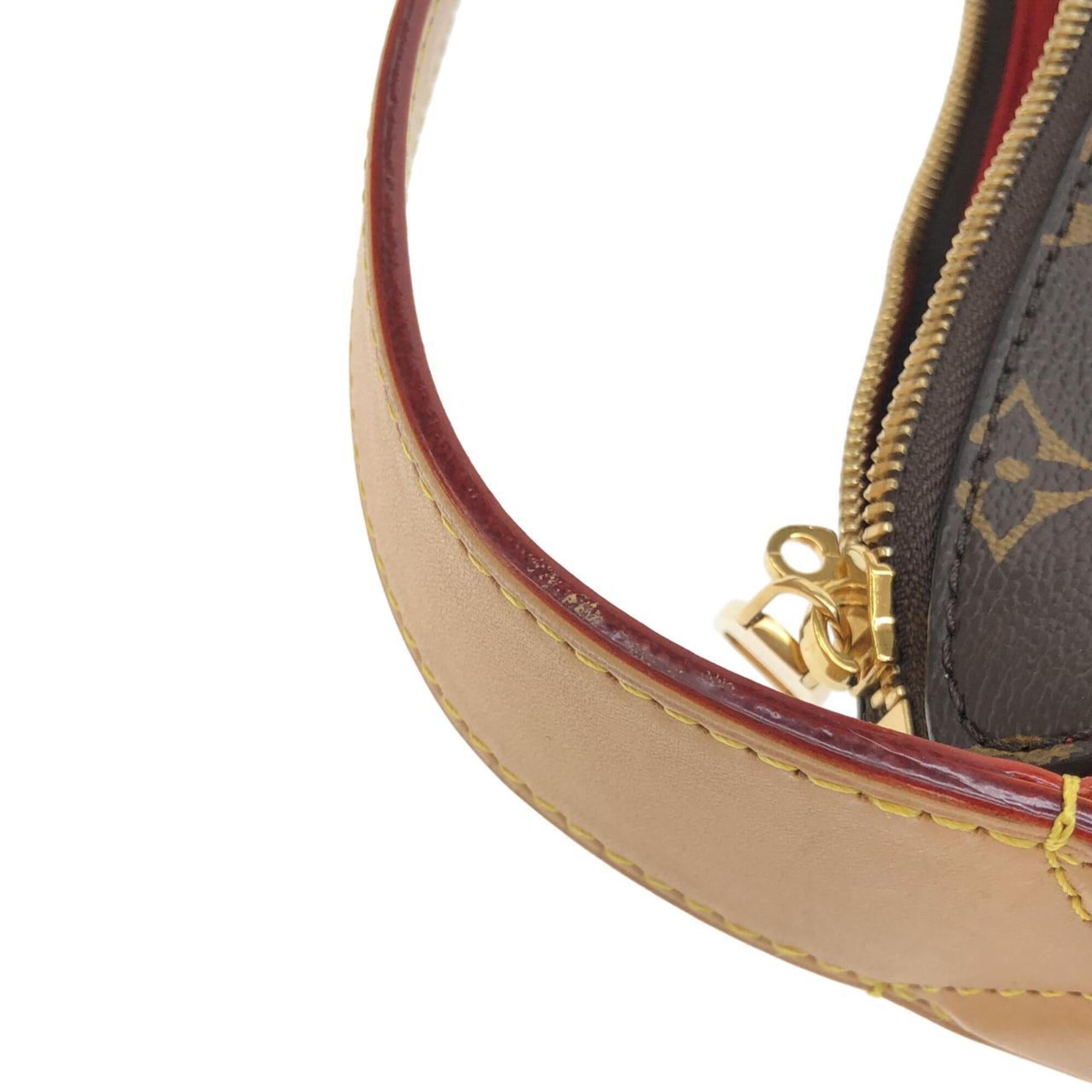 Louis Vuitton Monogram Marron Coated Canvas Shoulder Bag (Pre-Owned)