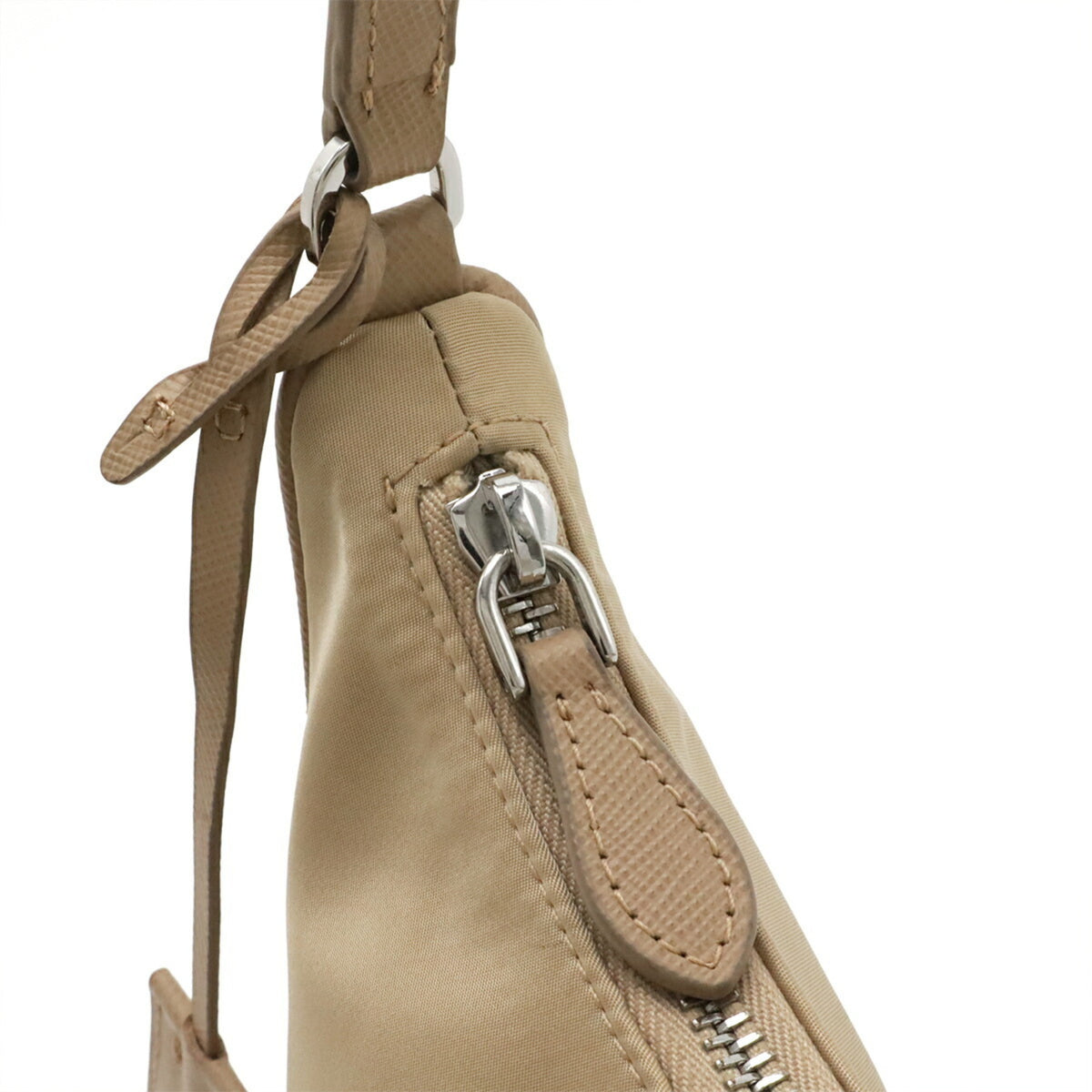Prada Beige Nylon Handbag Pouch (Pre-Owned)