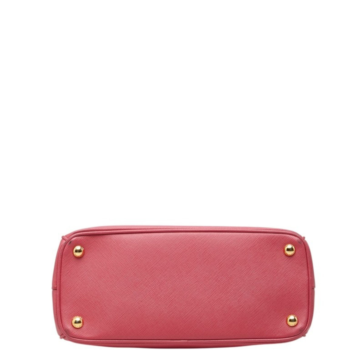 Prada Pink Saffiano Triangle Leather Handbag Shoulder Bag (Pre-Owned)