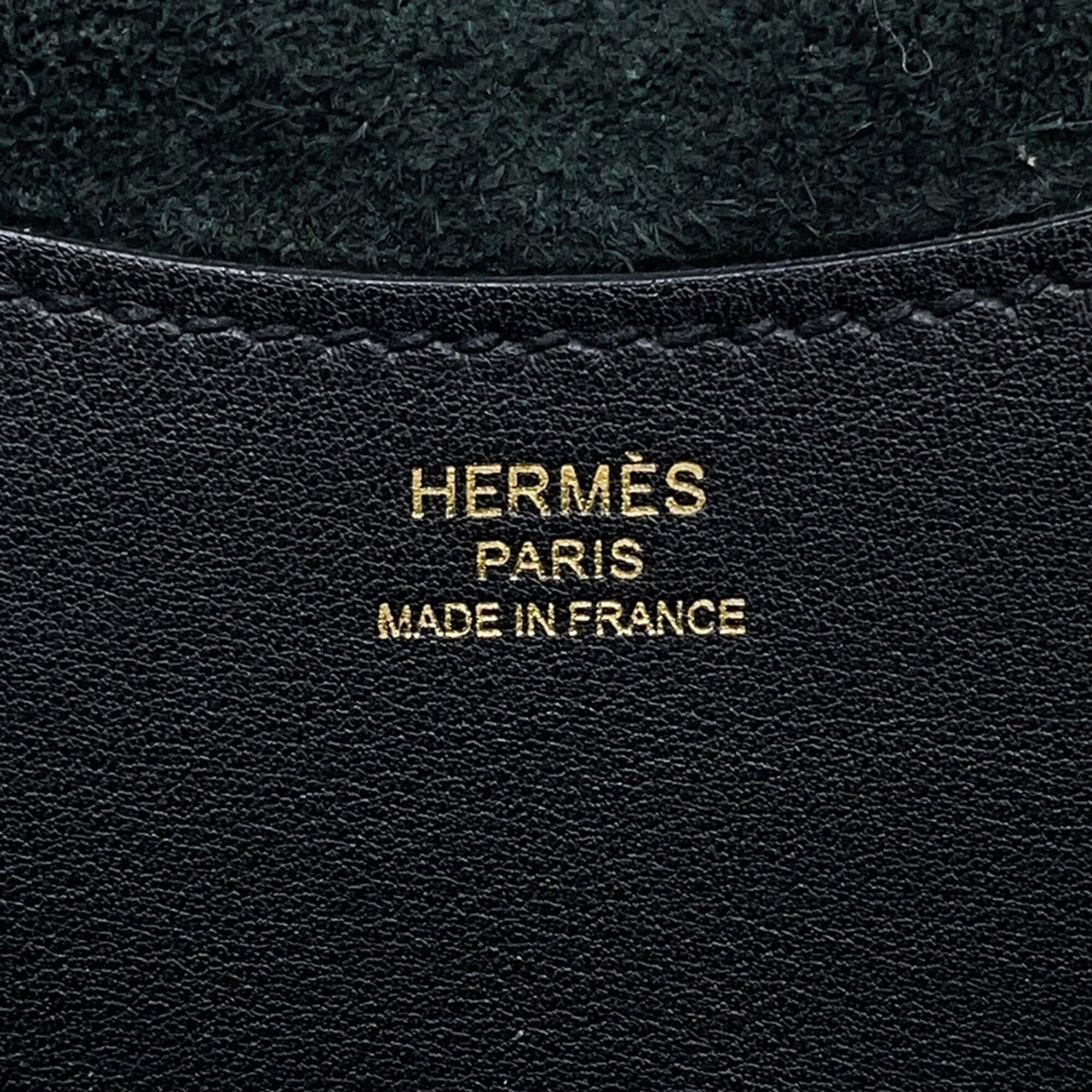 Hermes Black Taurillon Clemence Leather Swift Leather Tote Bag (Pre-Owned)