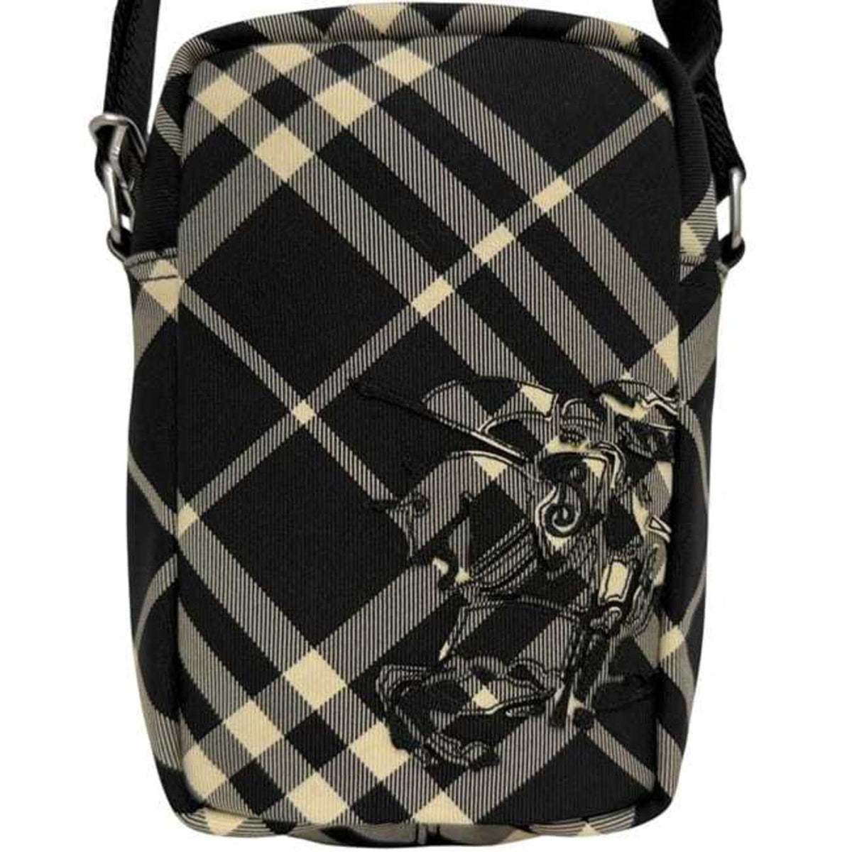 Burberry Black Canvas Leather Pochette Shoulder Bag (Pre-Owned)