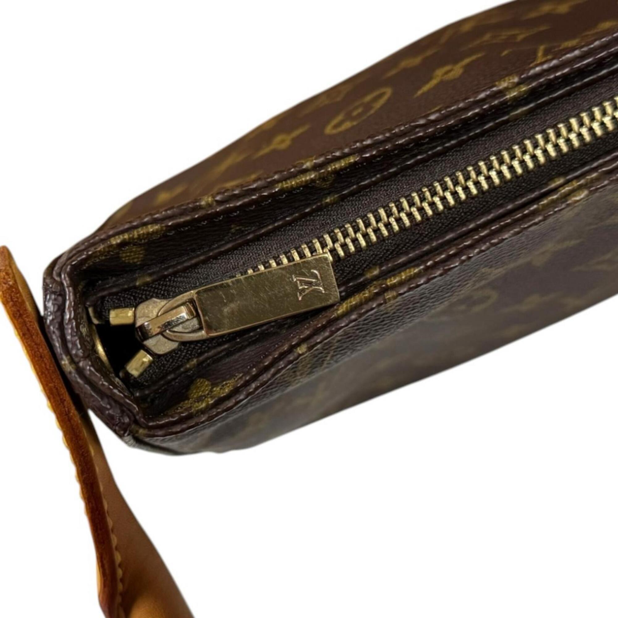 Louis Vuitton Brown Monogram Canvas Handbag (Pre-Owned)