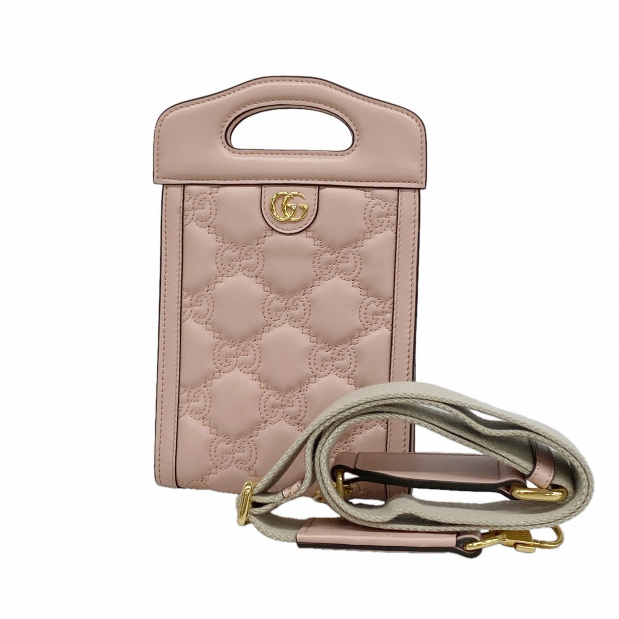 Gucci Pink Leather Handbag (Pre-Owned)