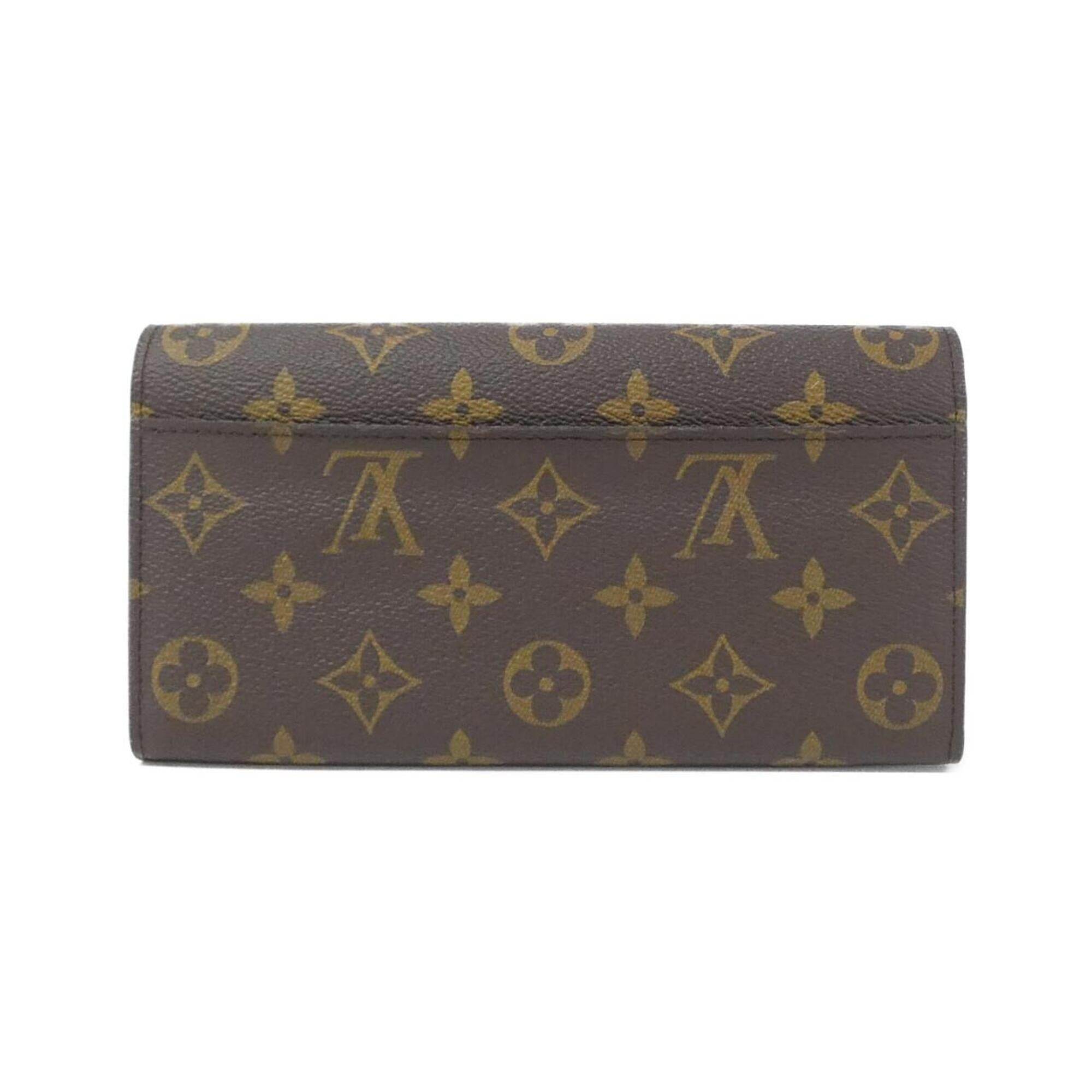 Louis Vuitton Brown Coated Canvas Long Wallet (Bi-Fold) (Pre-Owned)