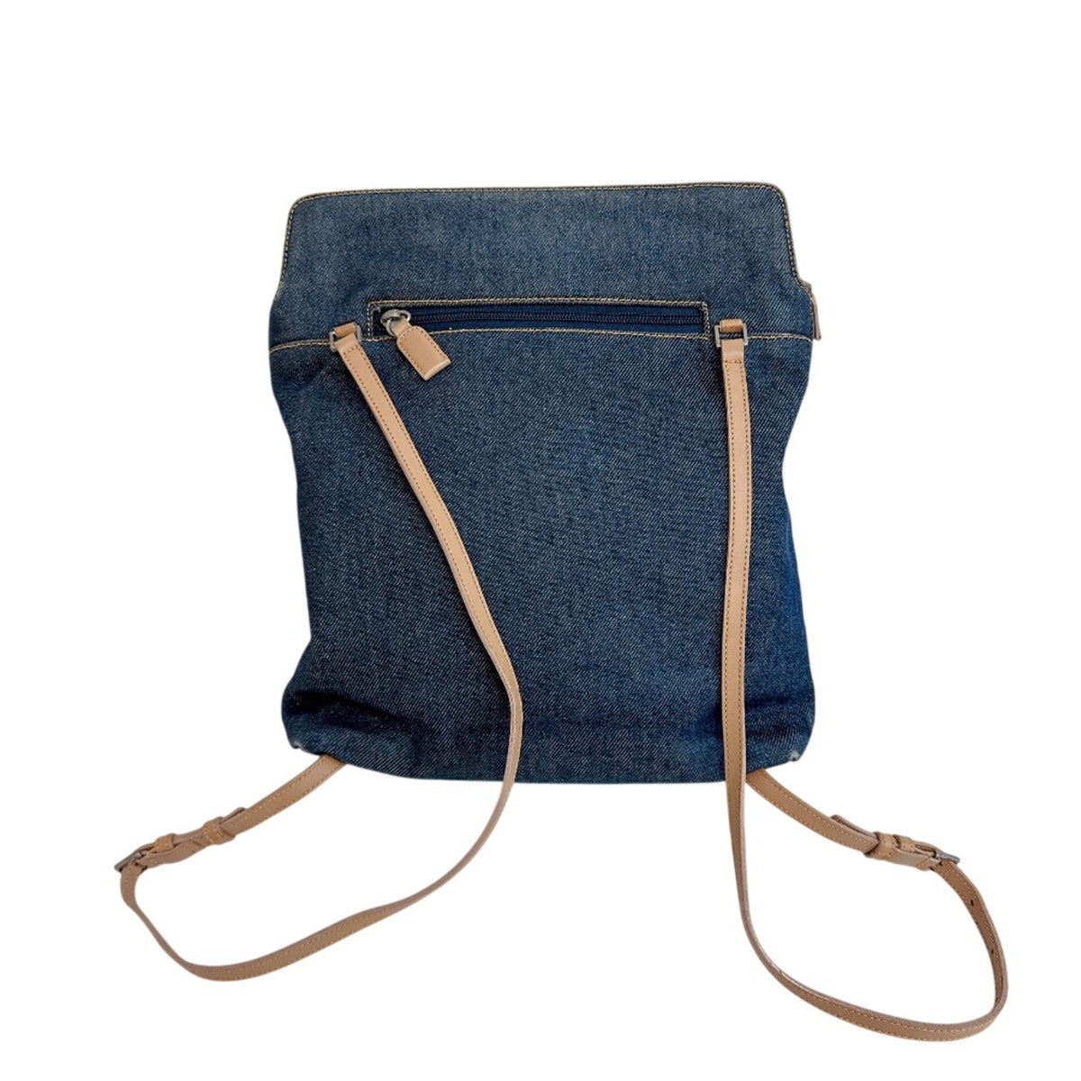 Christian Dior Blue Denim Backpack (Pre-Owned)