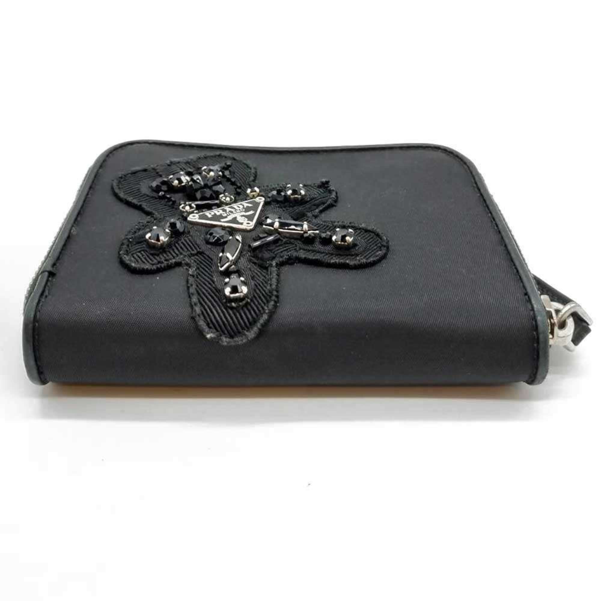 Prada Black Nylon Wallet (Bi-Fold) (Pre-Owned)