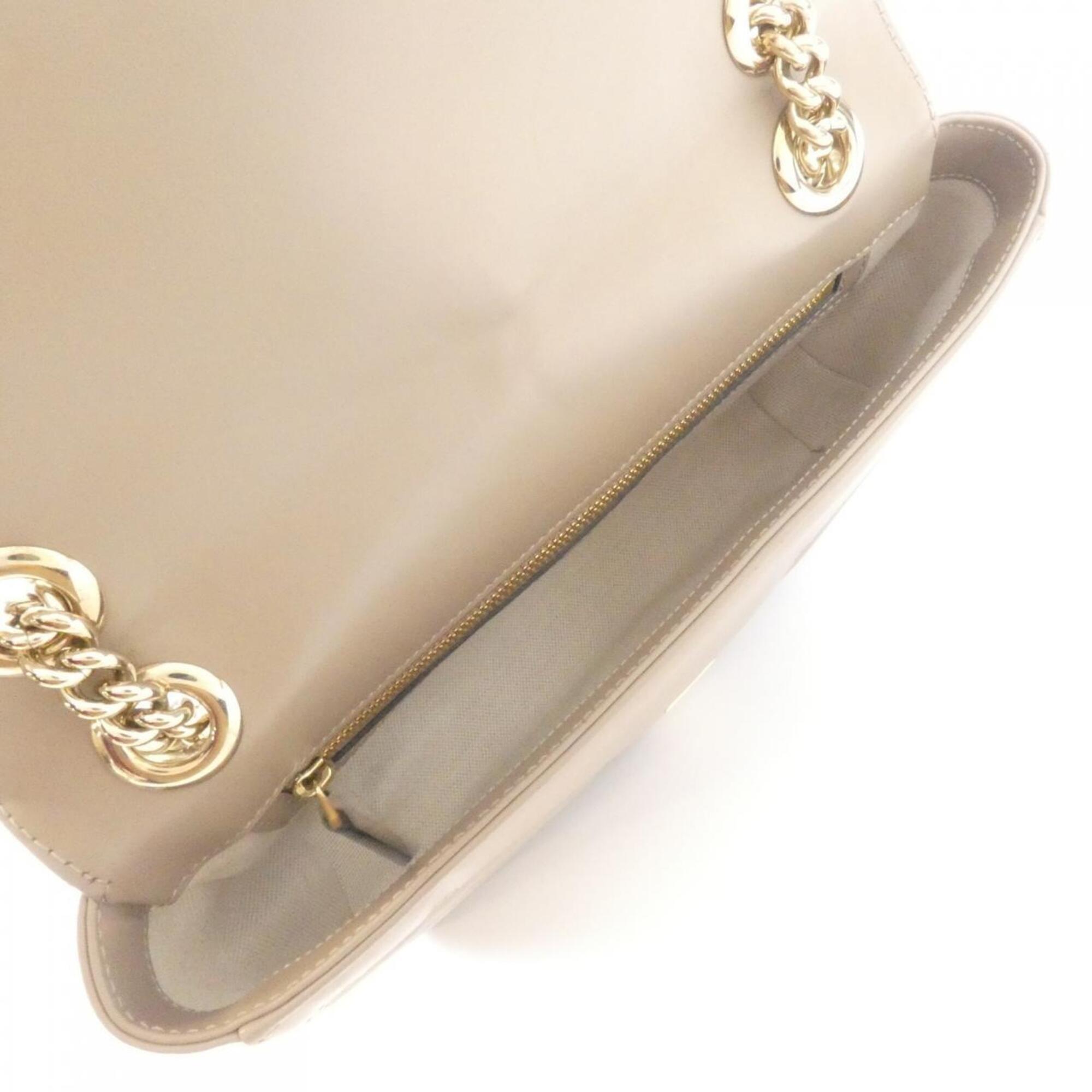 Gucci Brown Leather Shoulder Bag (Pre-Owned)