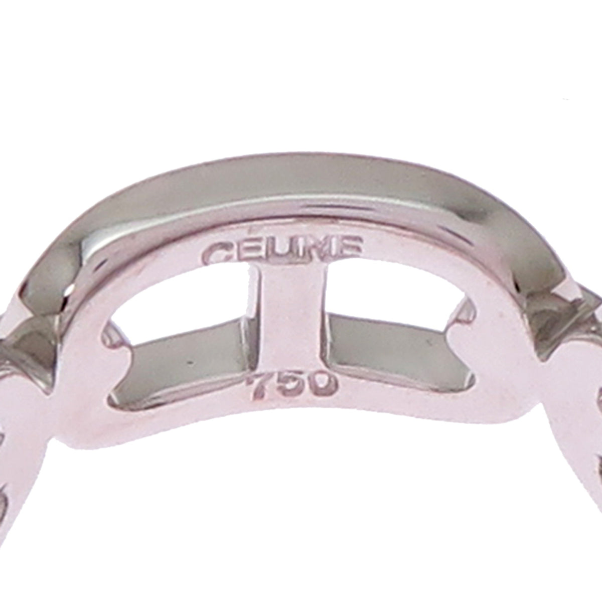 Celine White Gold (18K) Band Ring (Pre-Owned)