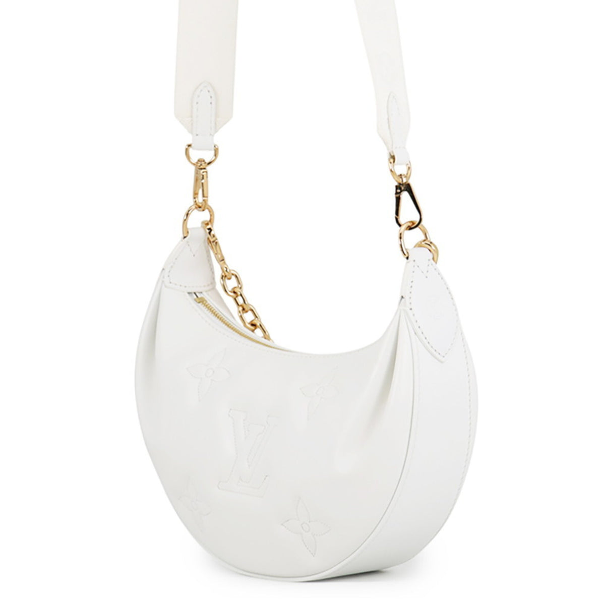 Louis Vuitton White Monogram Shoulder Bag (Pre-Owned)