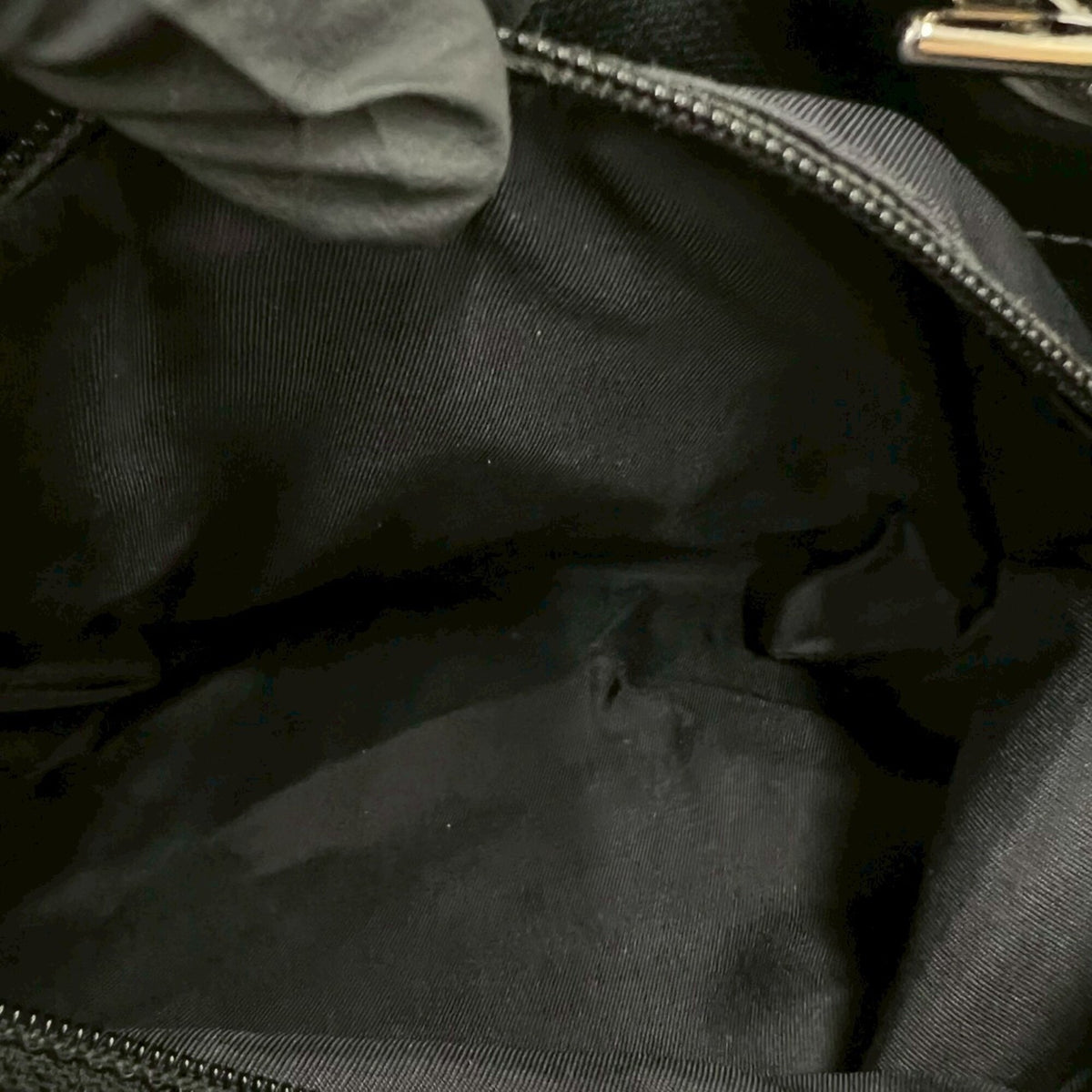 Chanel Black Leather Pvc Shoulder Bag Tote Bag (Pre-Owned)
