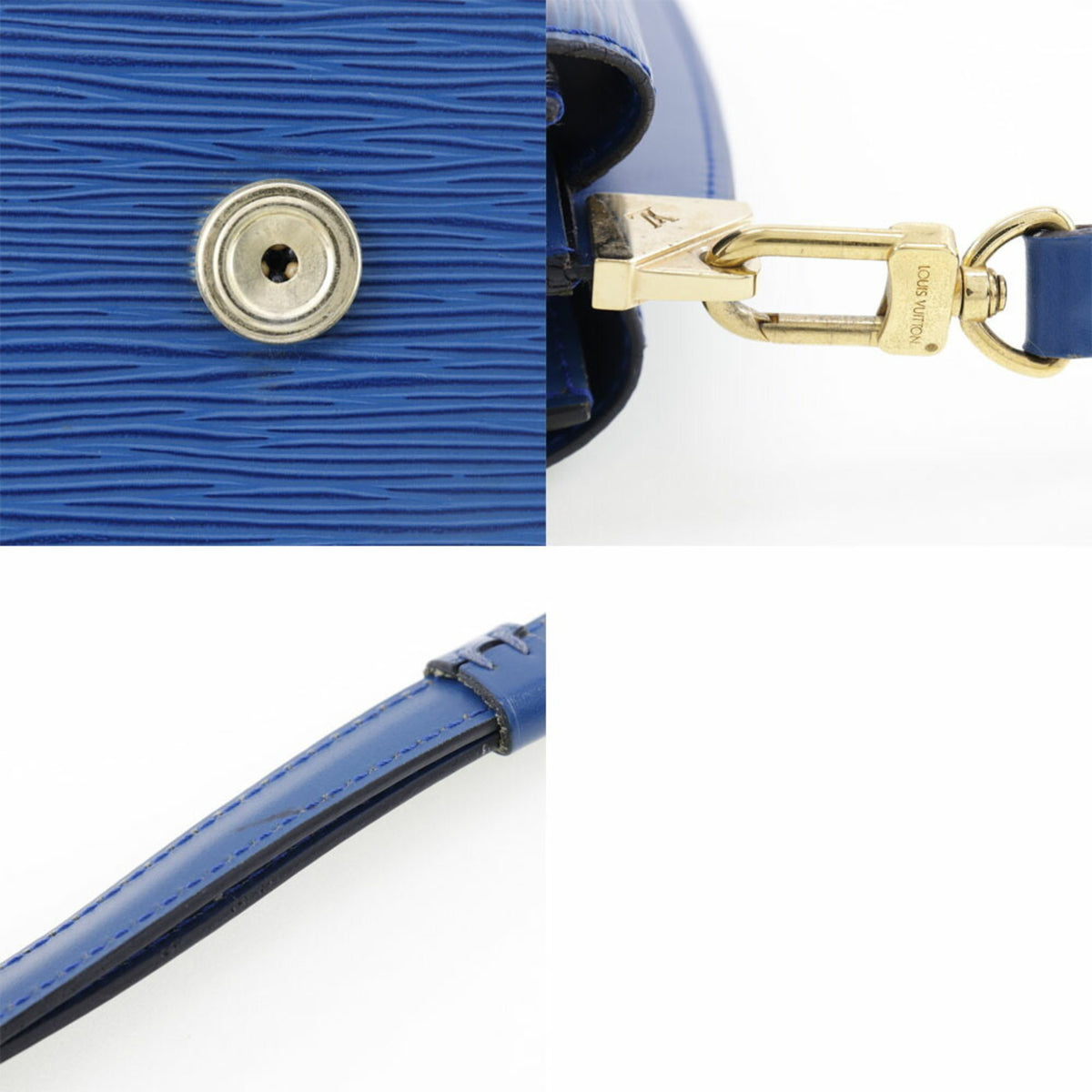 Louis Vuitton Blue Epi Leather Shoulder Bag (Pre-Owned)