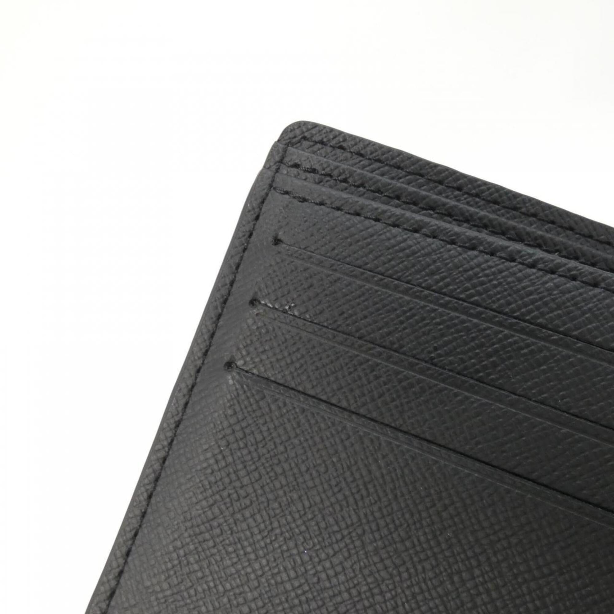 Louis Vuitton Black Coated Canvas Bill Wallet (Bi-Fold) (Pre-Owned)