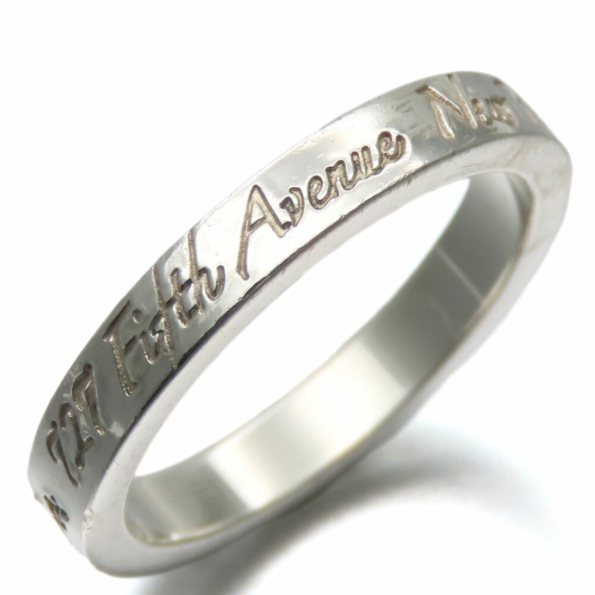Tiffany Silver 925 Band Ring (Pre-Owned)