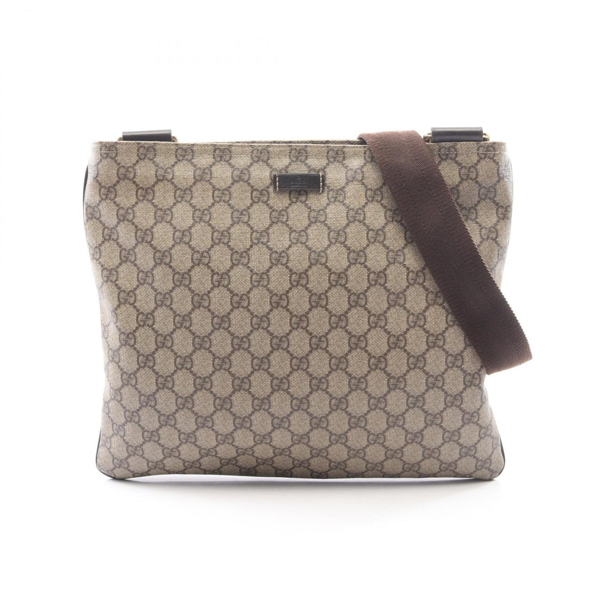Gucci Beige Brown Pvc Leather Handbag Shoulder Bag (Pre-Owned)