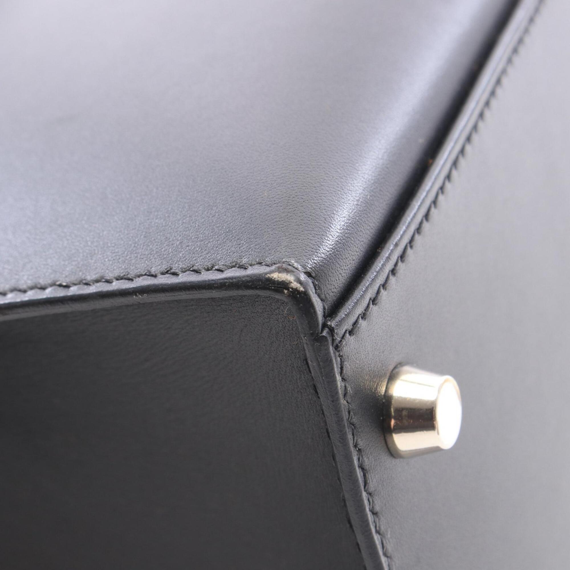 Hermes Black Chamonix Leather Handbag (Pre-Owned)