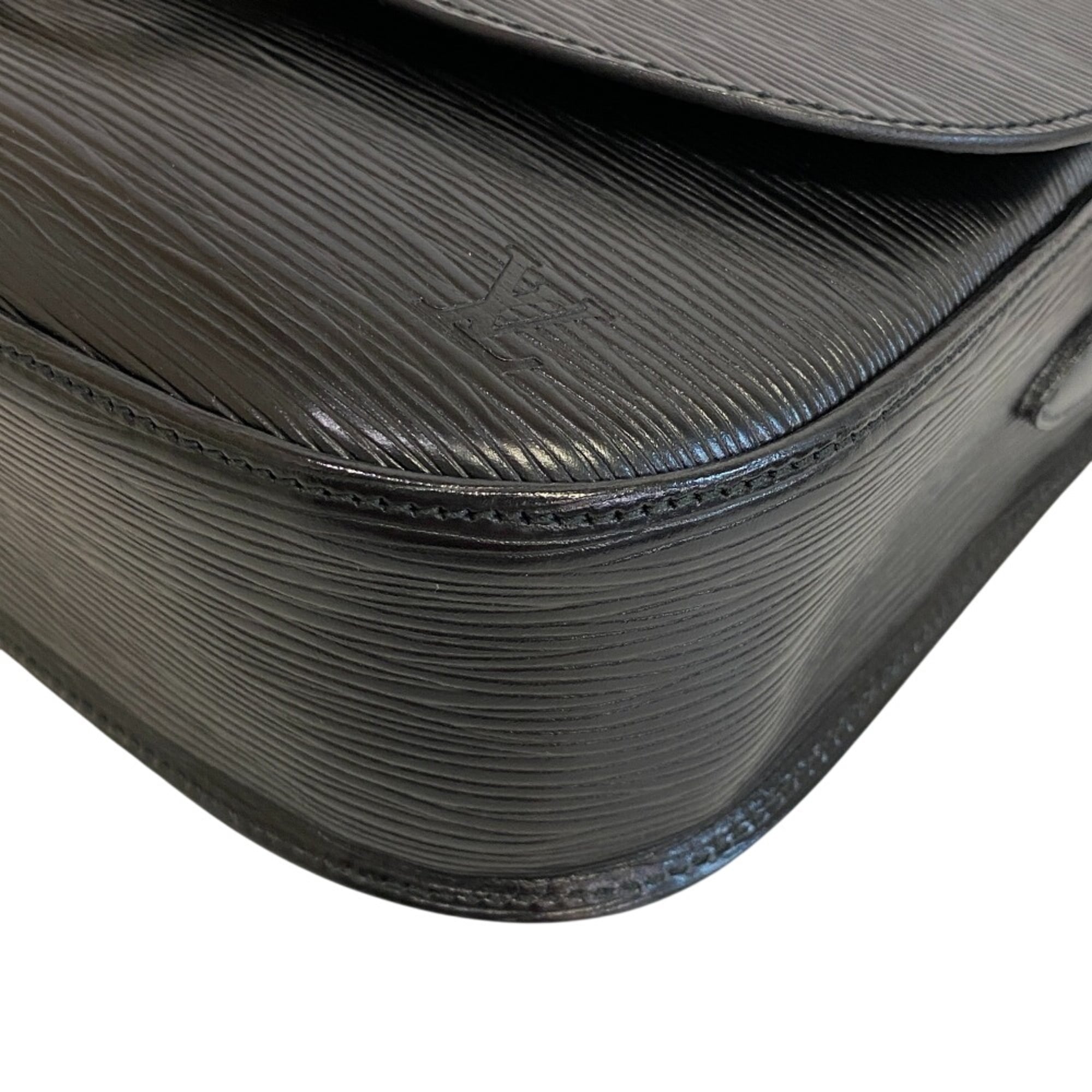 Louis Vuitton Black Noir Epi Leather Shoulder Bag (Pre-Owned)