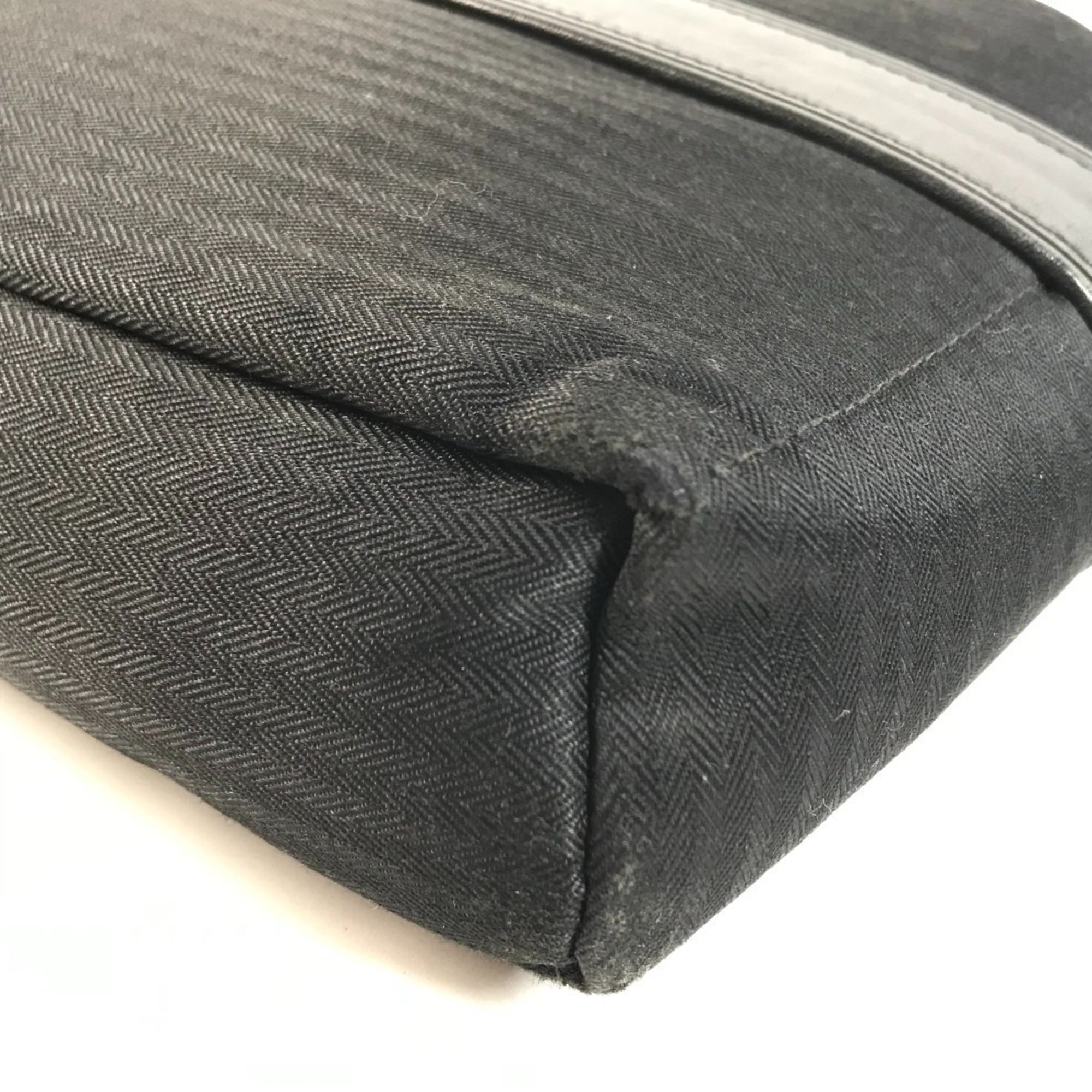 Hermes Black Cotton Pochette Shoulder Bag (Pre-Owned)