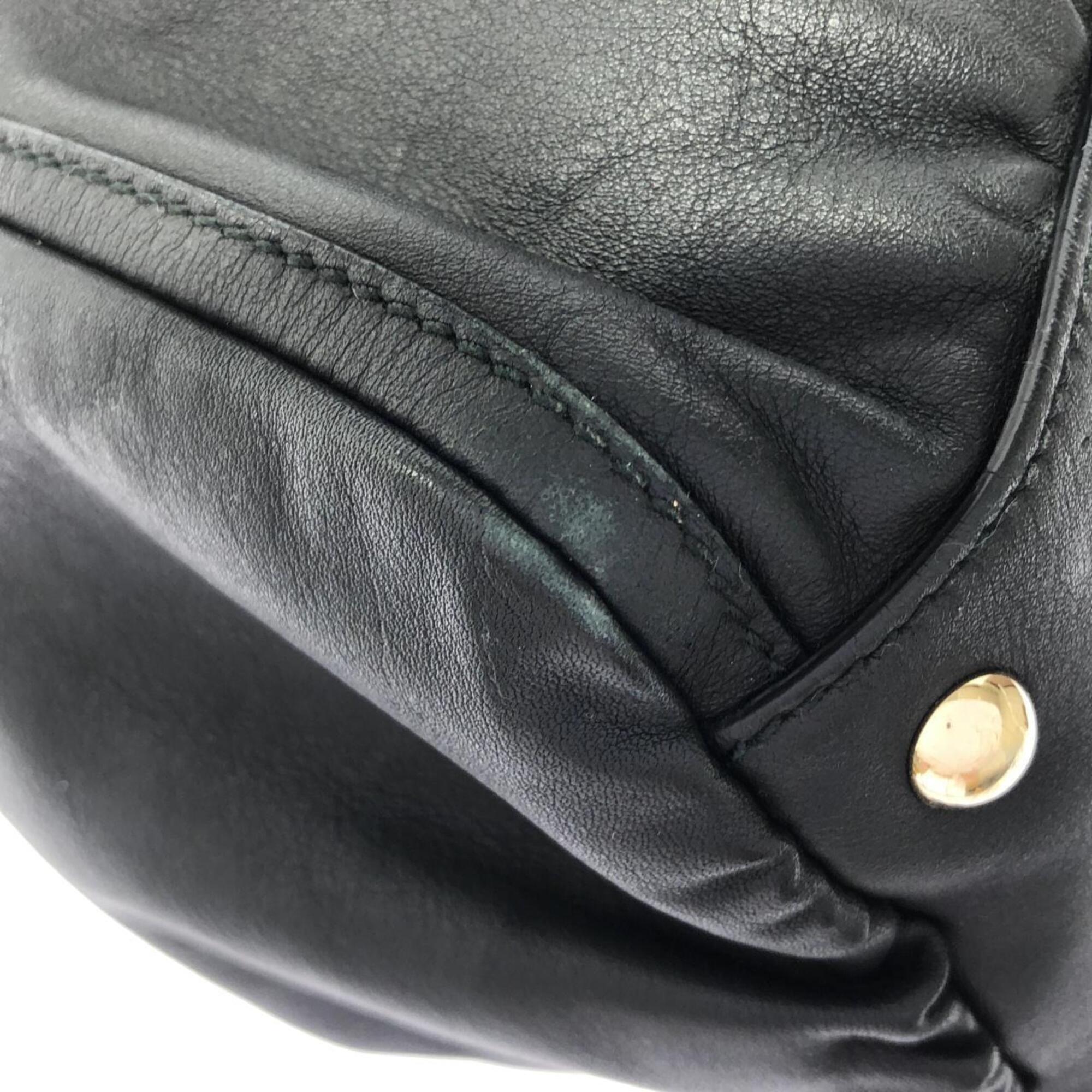 Gucci Black Leather Shoulder Bag (Pre-Owned)