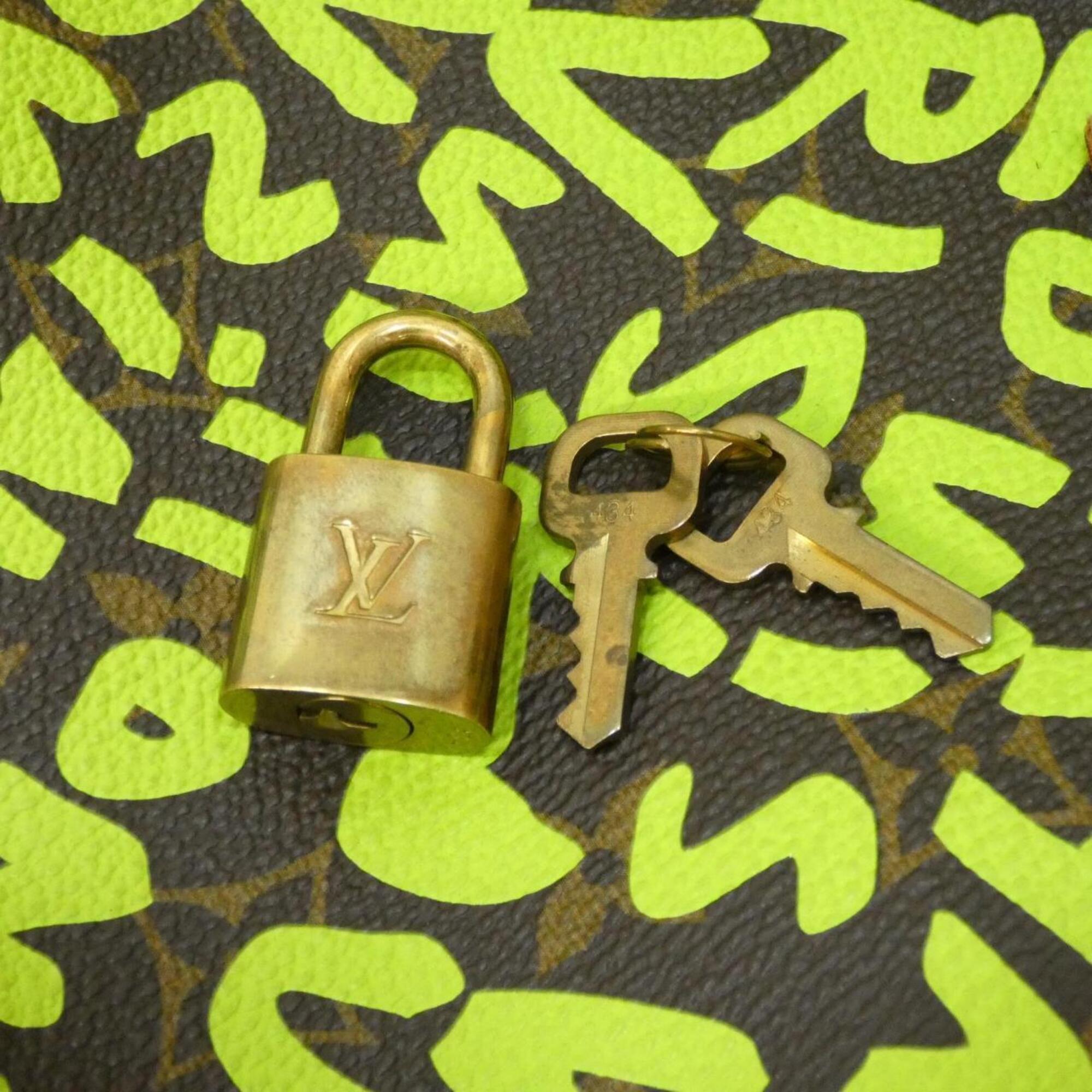 Louis Vuitton Marron Vert Coated Canvas Boston Bag (Pre-Owned)