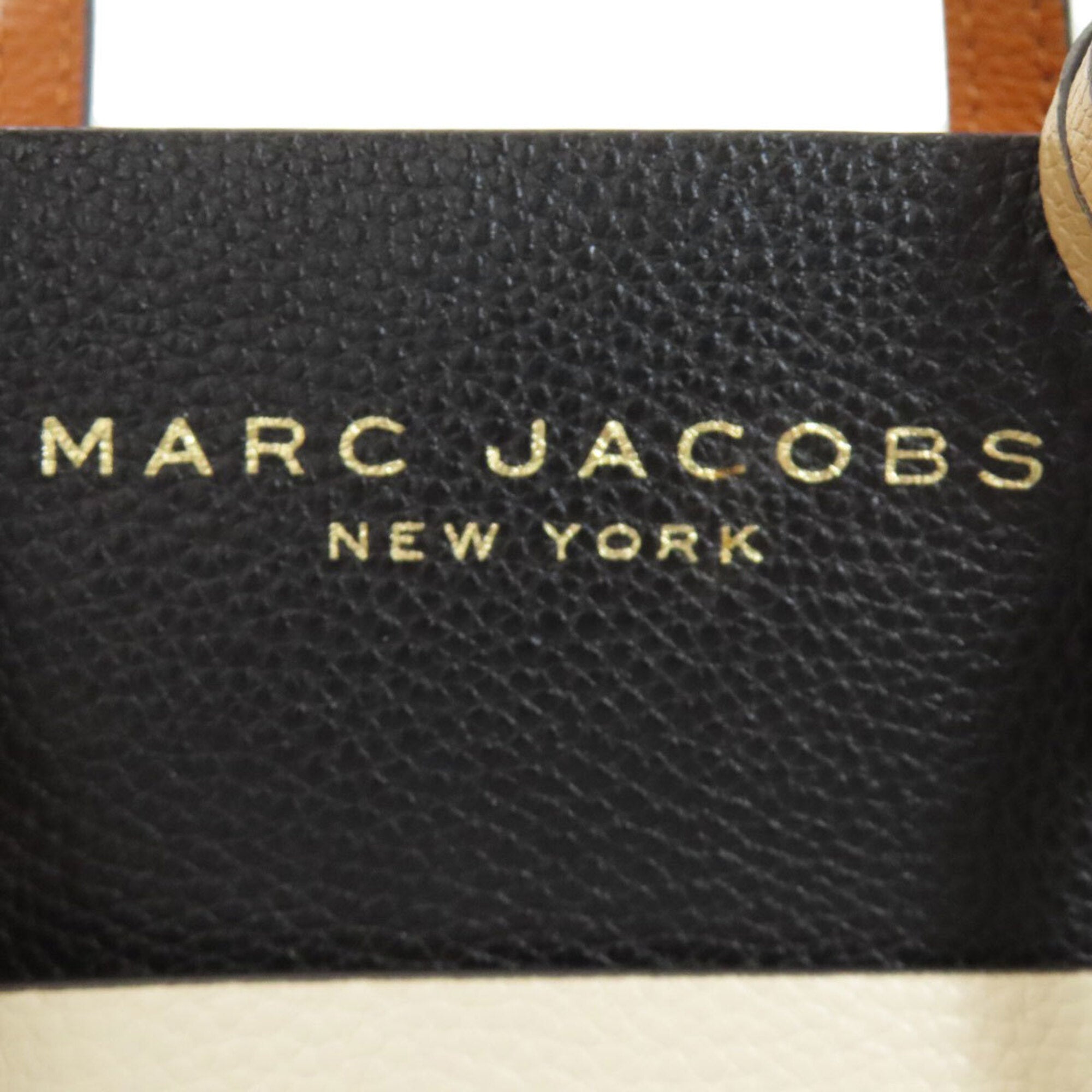 Marc Jacobs Black White Leather Handbag (Pre-Owned)