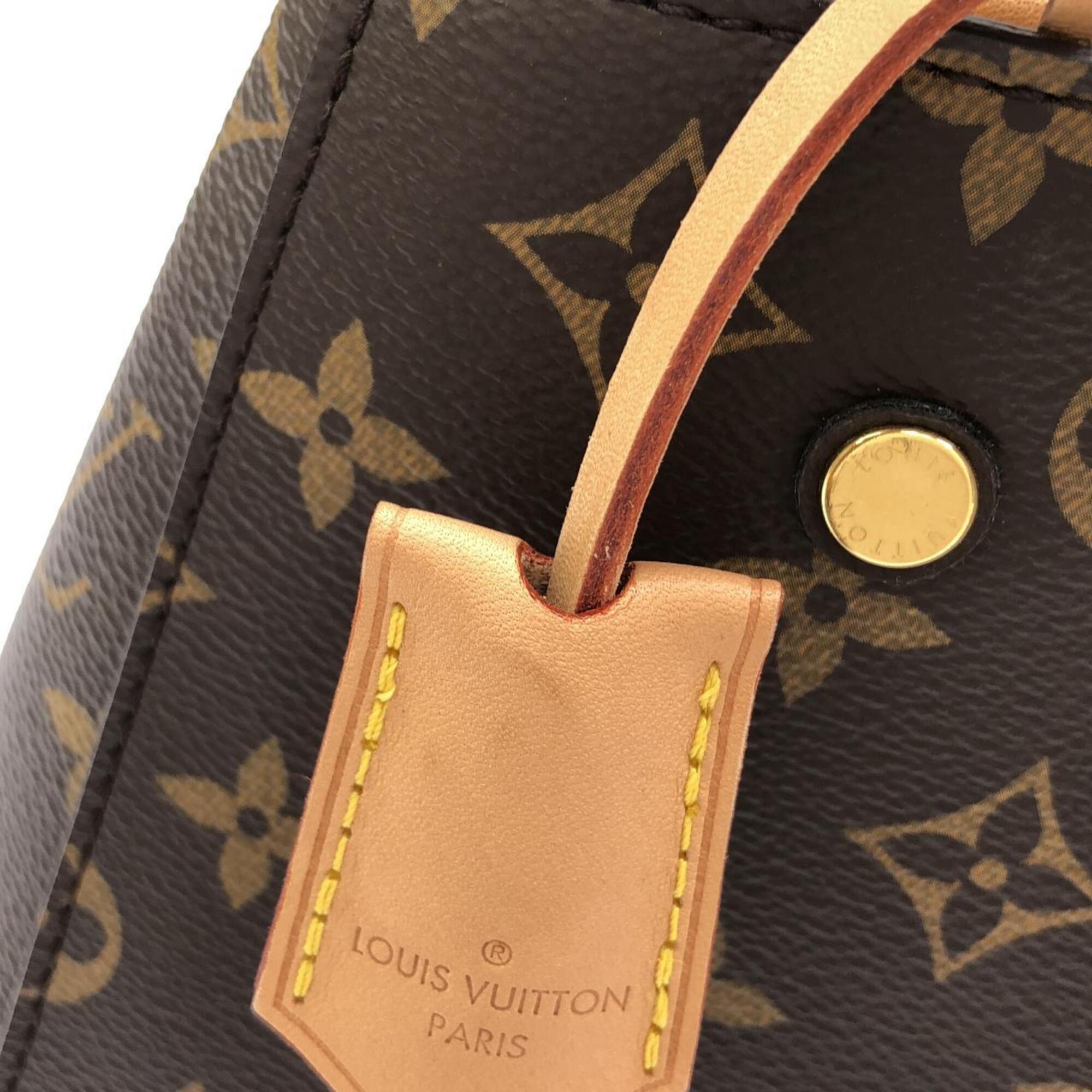 Louis Vuitton Marron Monogram Coated Canvas Handbag (Pre-Owned)