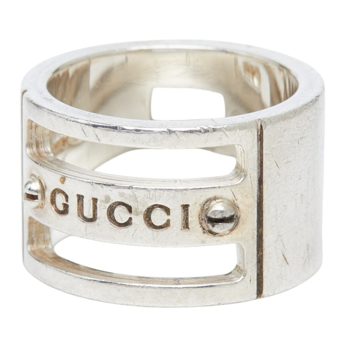 Gucci Silver 925 Band Ring (Pre-Owned)