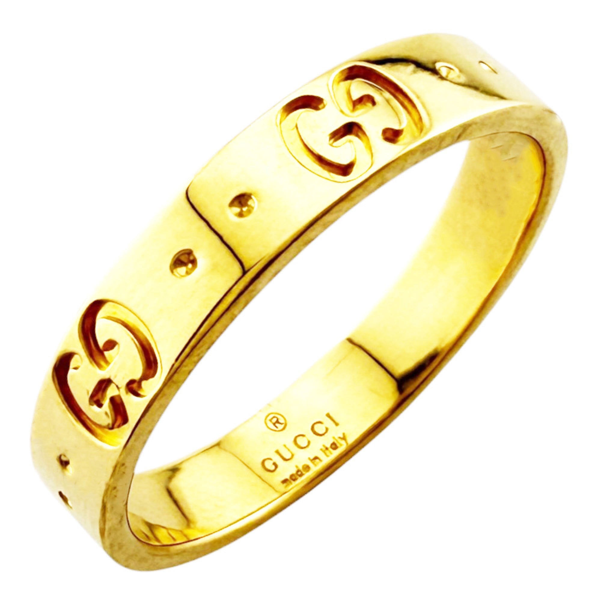 Gucci Icon Gold Yellow Gold (18K) Band Ring (Pre-Owned)