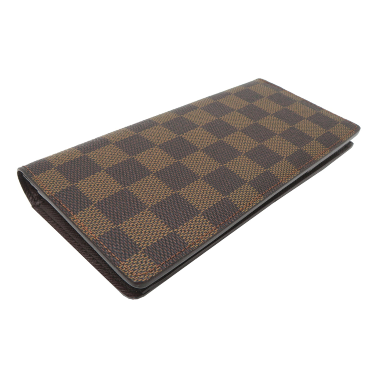 Louis Vuitton Brown Damier Canvas Long Wallet (Bi-Fold) (Pre-Owned)