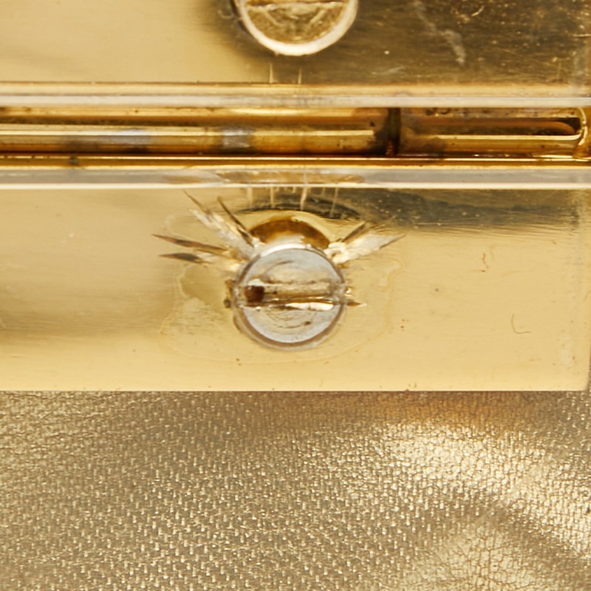 Salvatore Ferragamo Gancini Clear Plastic Handbag (Pre-Owned)