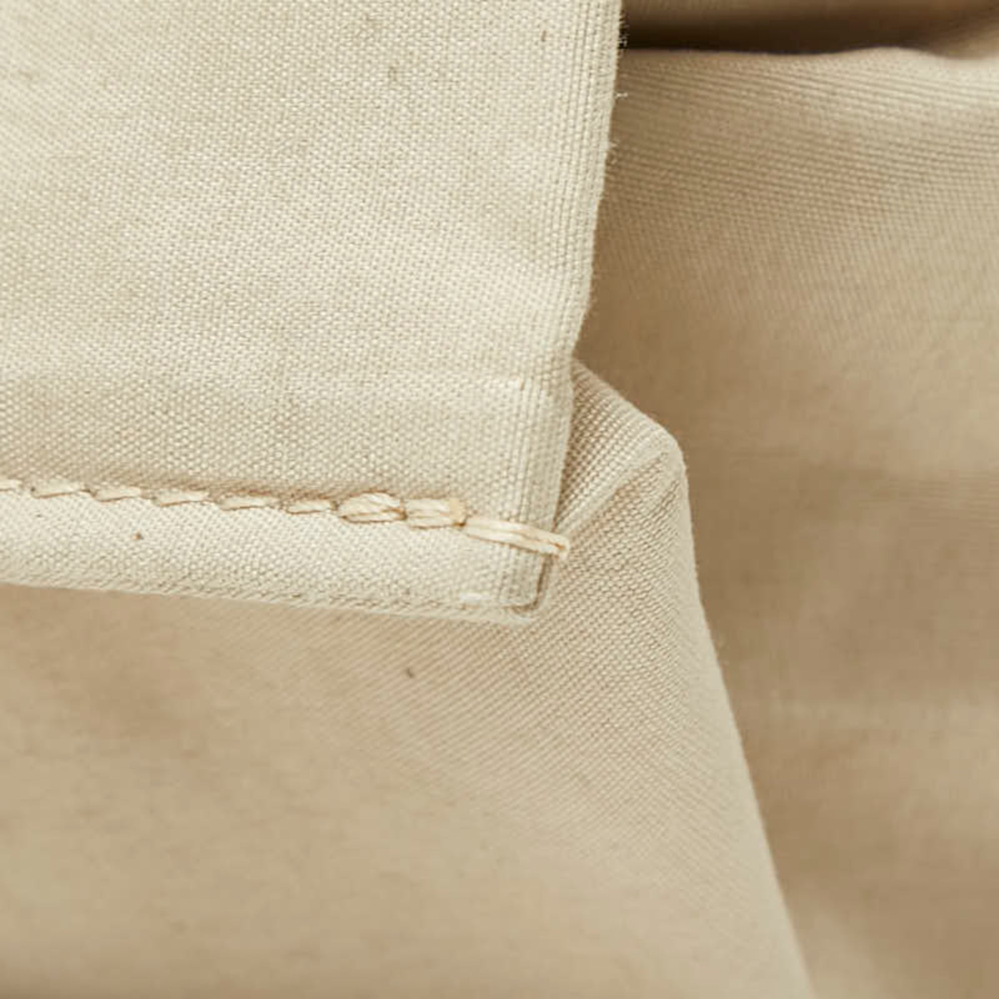 Louis Vuitton Beige Gray Gray Beige Polyester Elastane Handbag Pouch (Pre-Owned)
