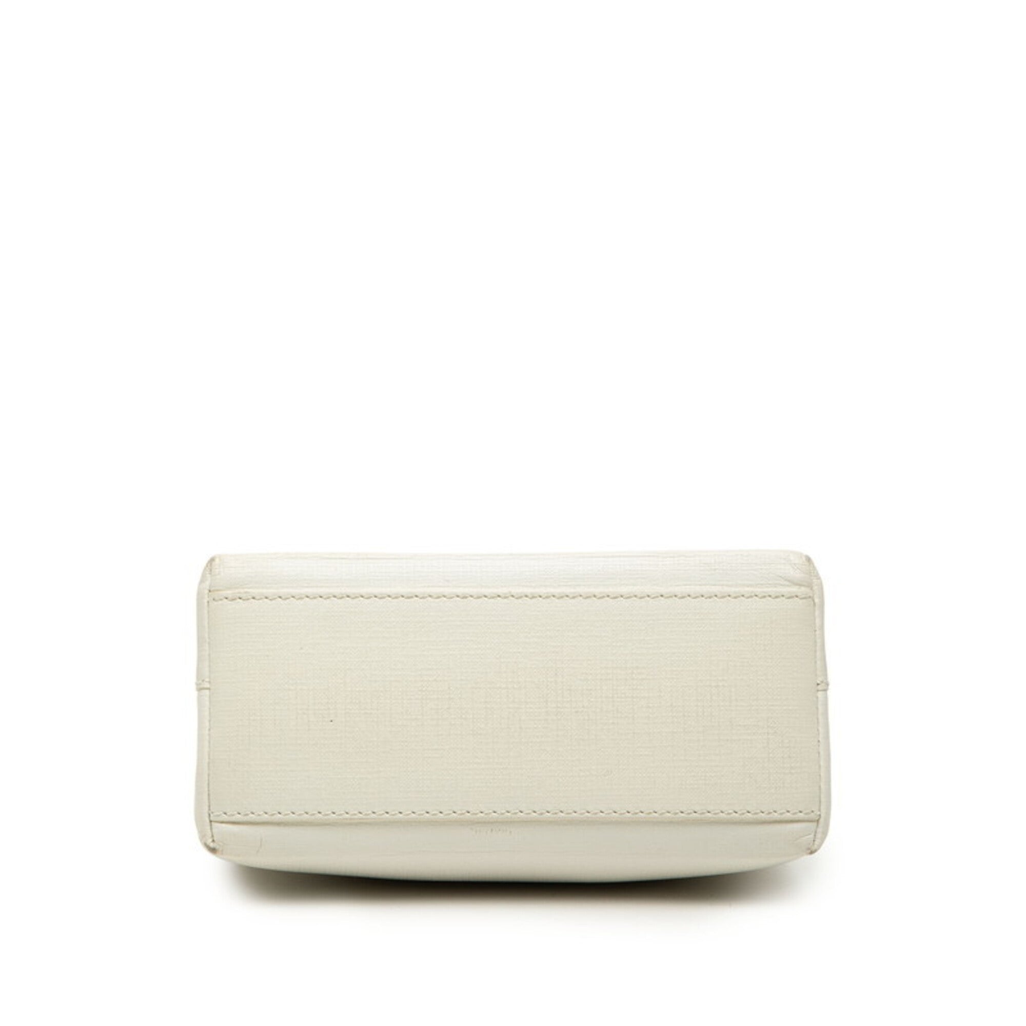 Balenciaga Black White Leather Handbag Shoulder Bag (Pre-Owned)