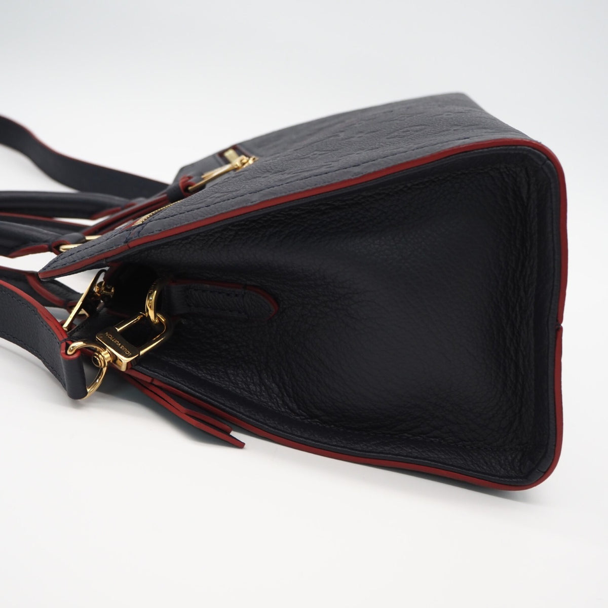 Louis Vuitton Monogram Empreinte Marine Rouge Monogram Navy Red Color Monogram Empreinte Handbag (Pre-Owned)