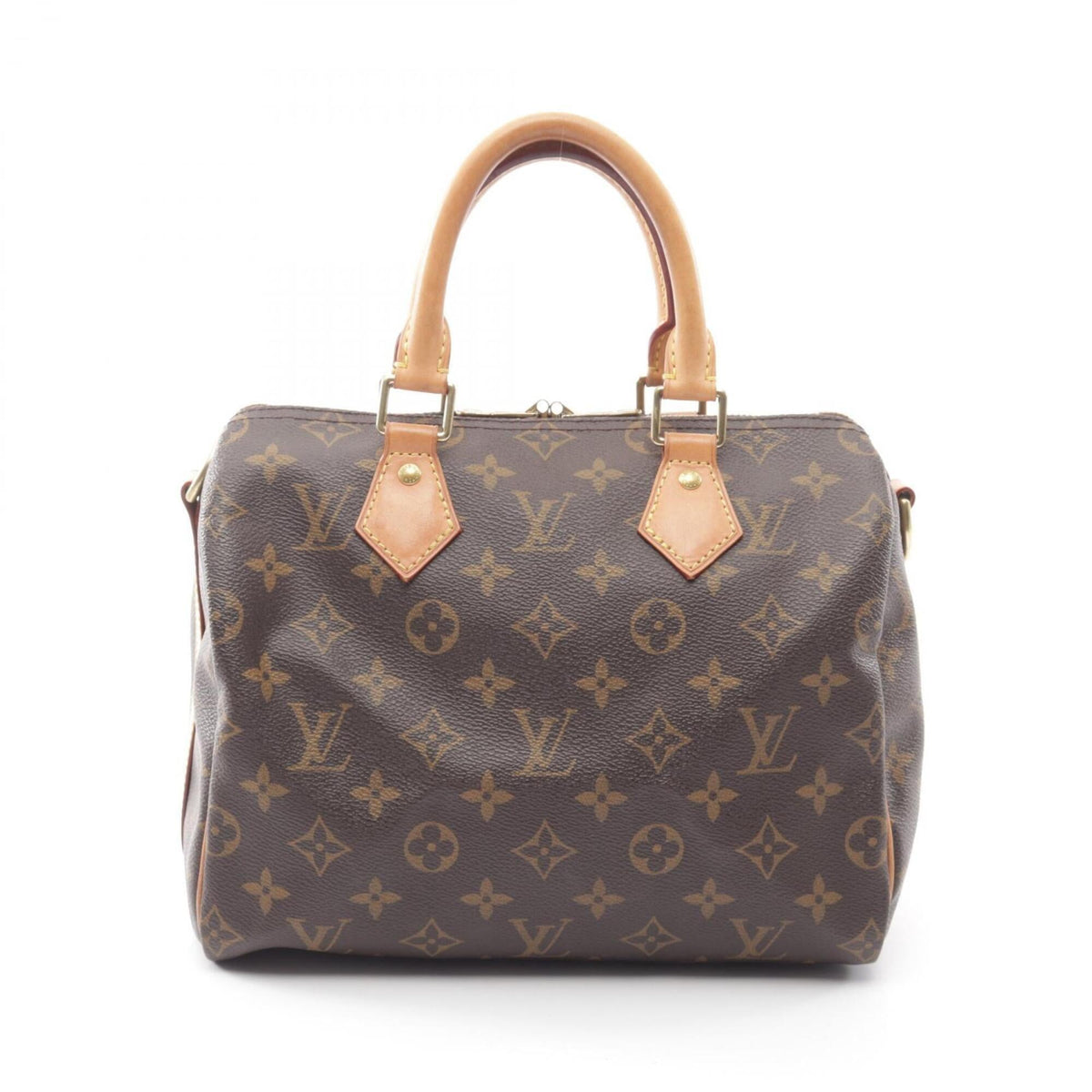 Louis Vuitton Brown Coated Canvas Monogram Leather Handbag (Pre-Owned)