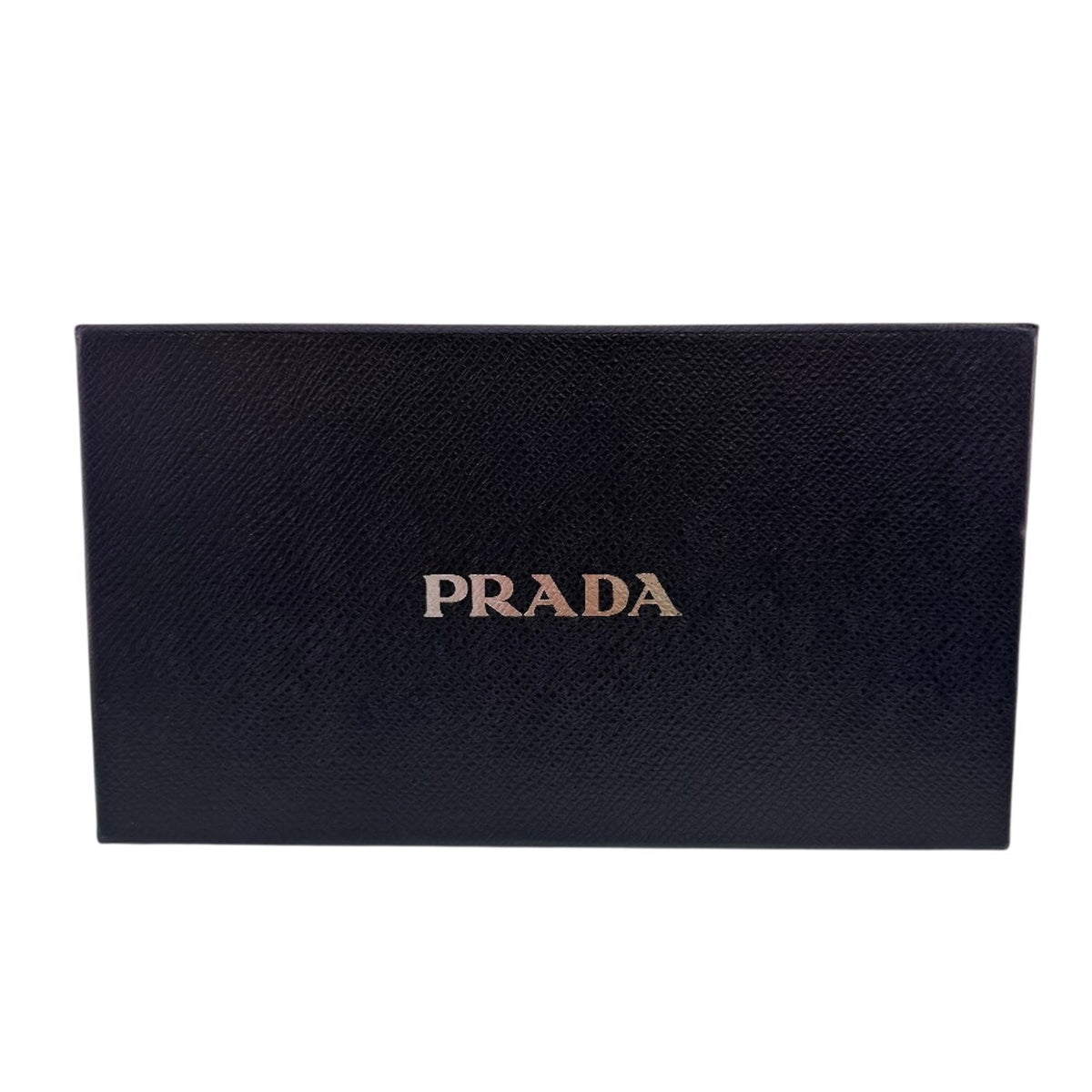 Prada Saffiano Blue Leather Long Wallet (Bi-Fold) (Pre-Owned)