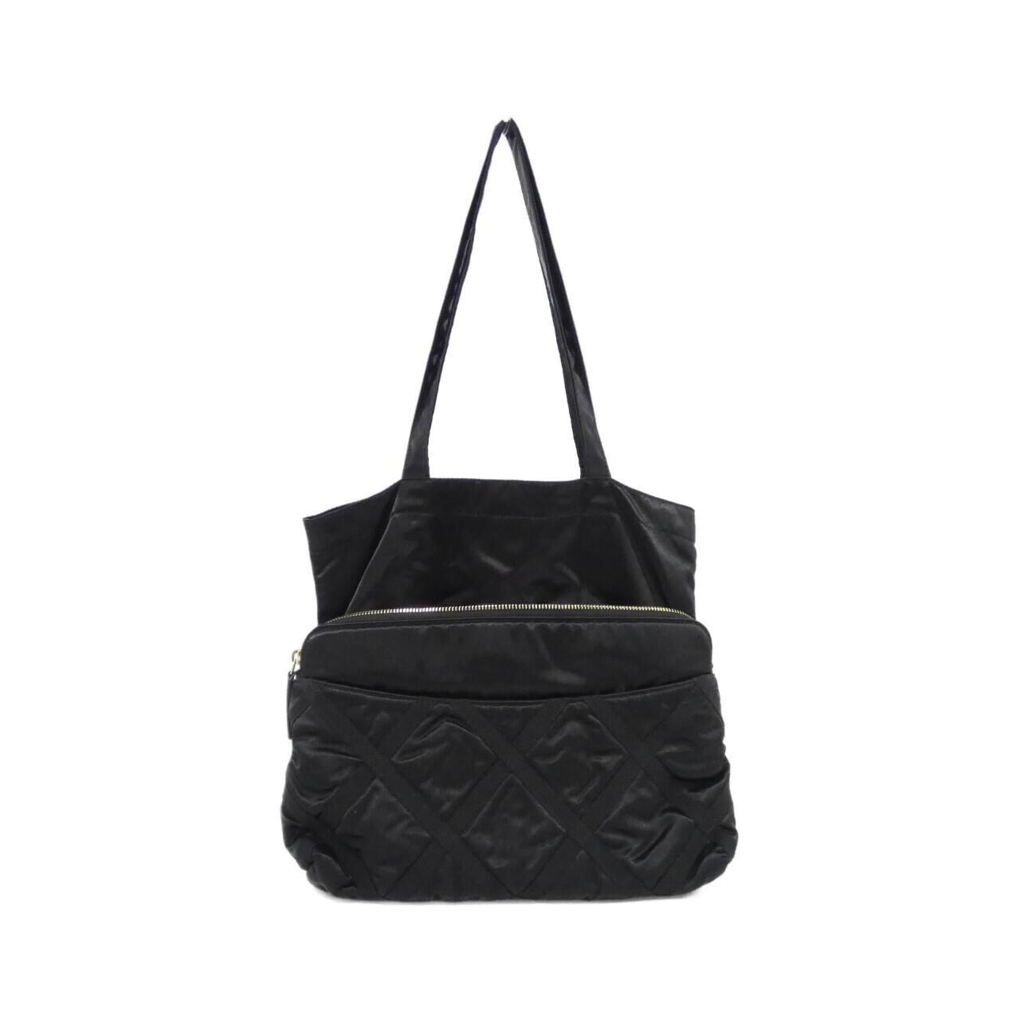 Chanel Black Nylon Handbag (Pre-Owned)