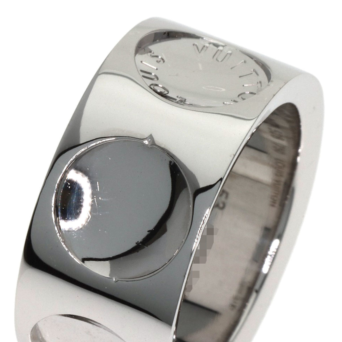 Louis Vuitton White Gold White Gold (18K) Band Ring (Pre-Owned)