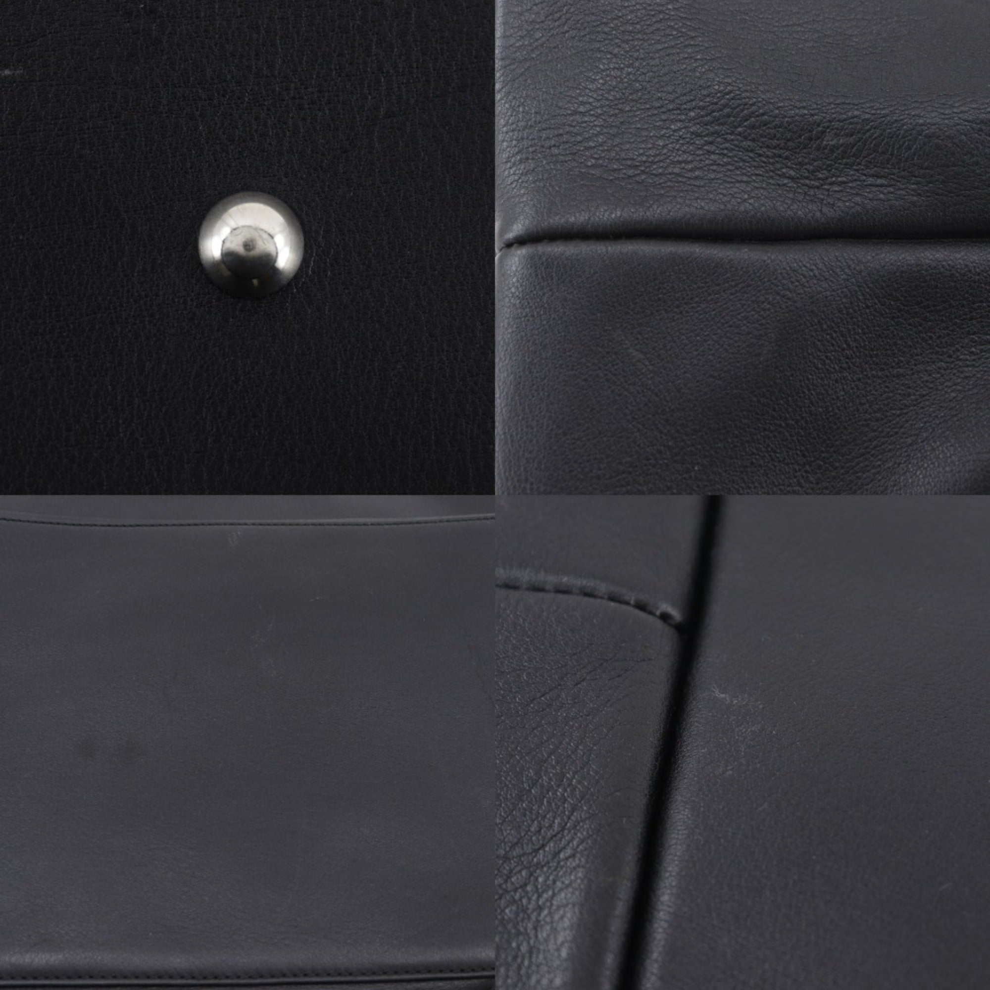 Gucci Black Leather Boston Bag (Pre-Owned)