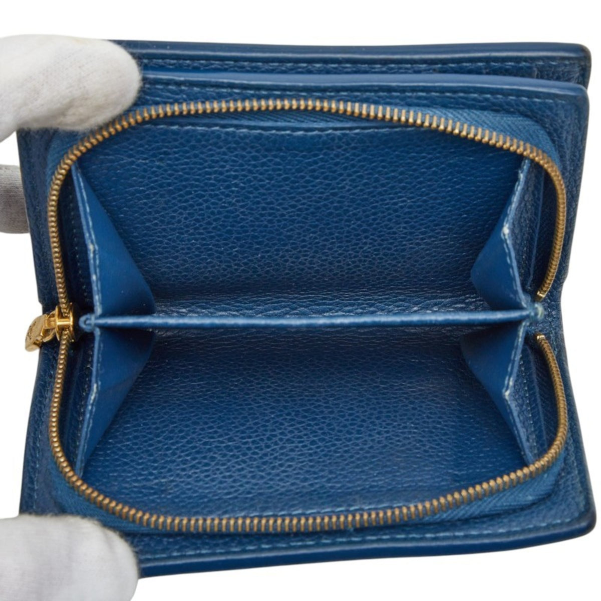 Louis Vuitton Blue White Leather Wallet (Bi-Fold) (Pre-Owned)