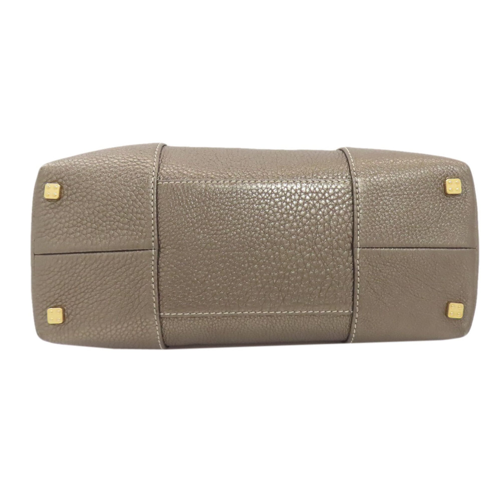 Loewe Bronze Leather Handbag (Pre-Owned)