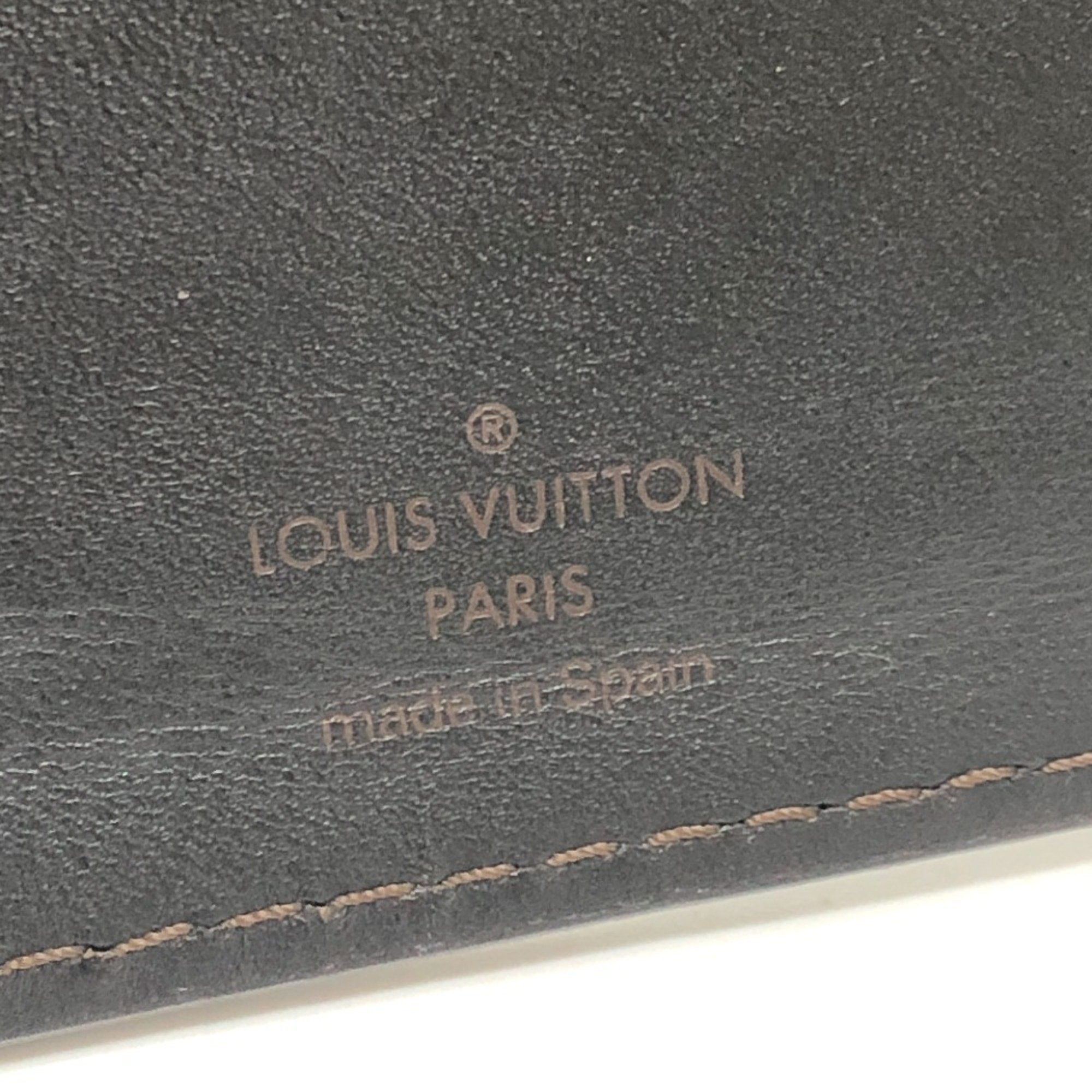Louis Vuitton Coffee Utah Leather Coin Purse/Coin Case (Pre-Owned)