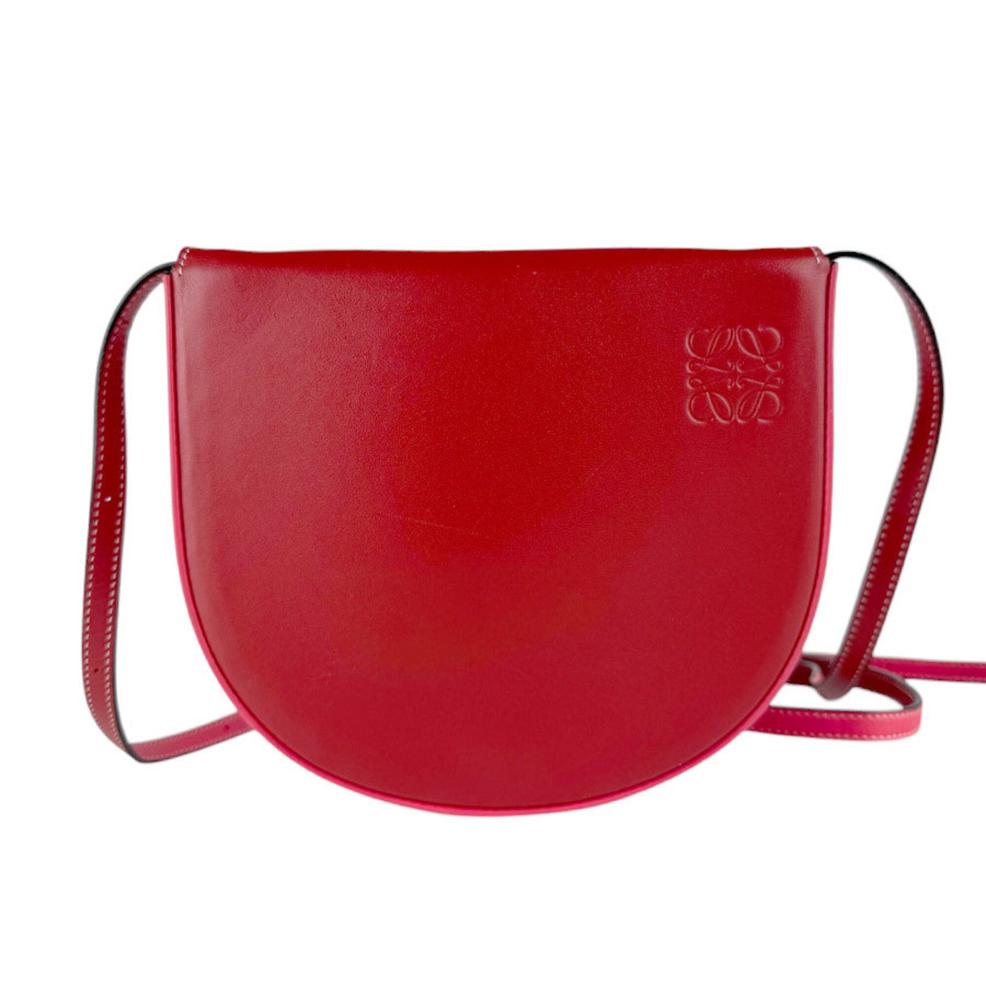 Loewe Red Color Leather Fanny Pack Shoulder Bag (Pre-Owned)