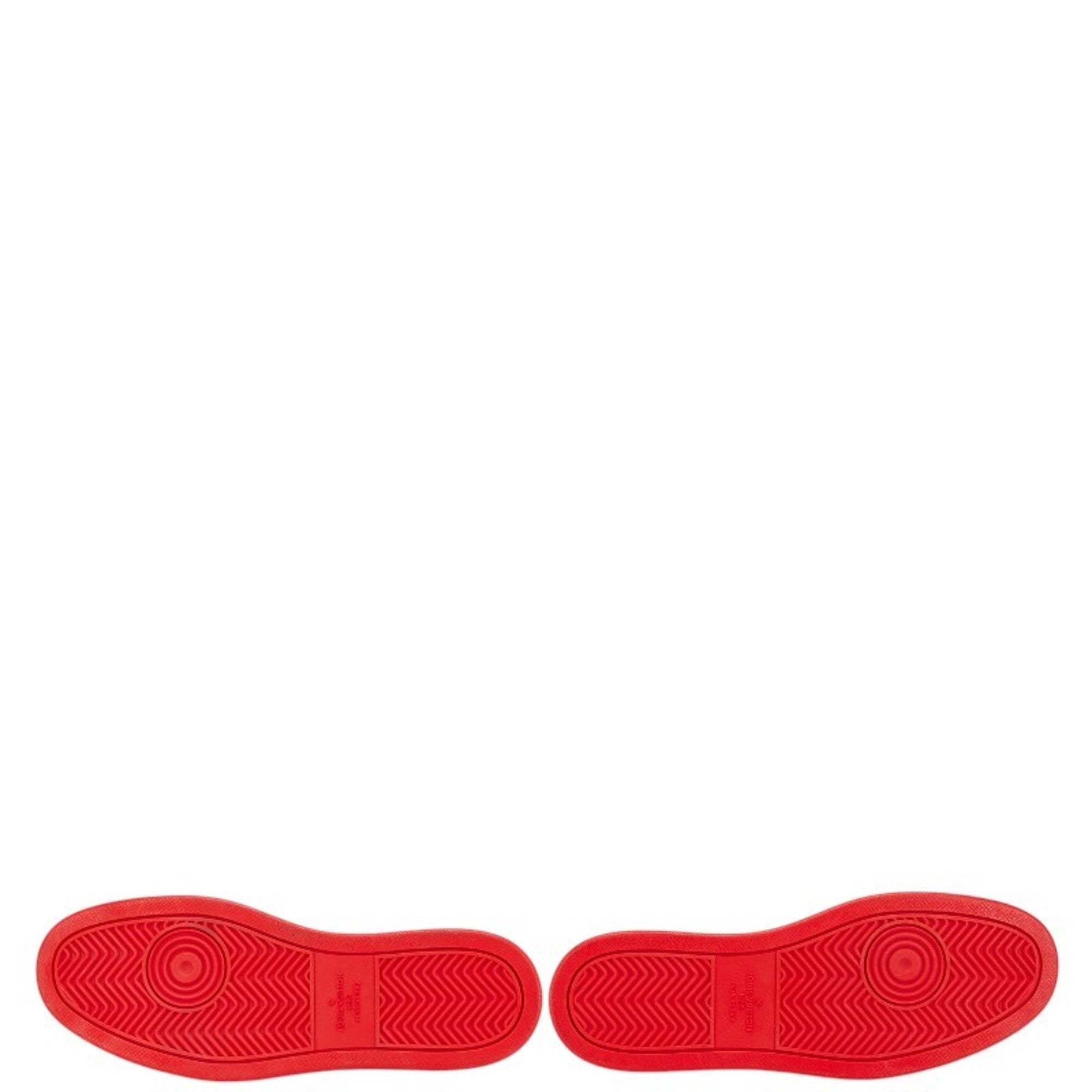 Louis Vuitton Red Color White Sneakers (Pre-Owned)