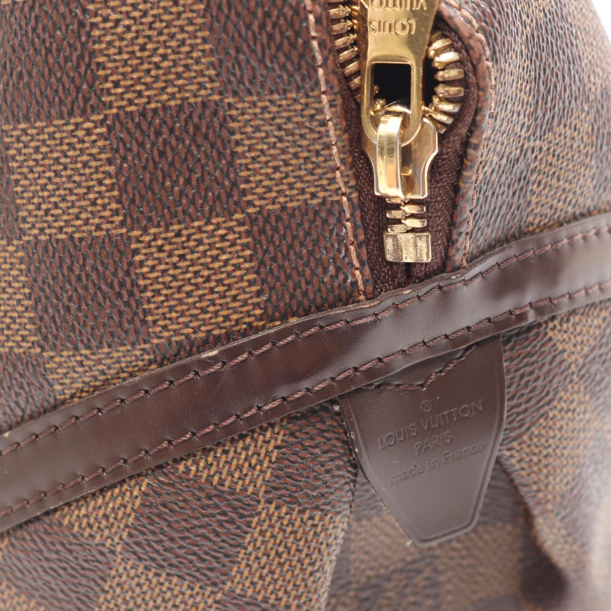 Louis Vuitton Brown Ebene Coated Canvas Leather Handbag Shoulder Bag (Pre-Owned)