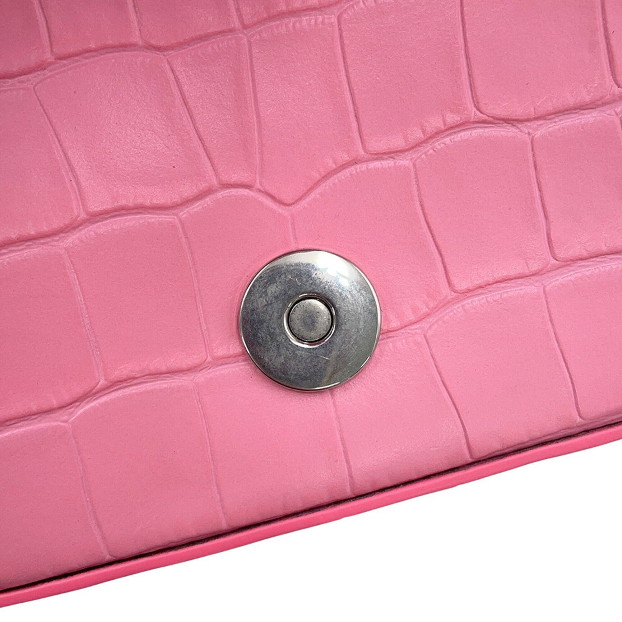 Balenciaga Pink Leather Handbag Shoulder Bag (Pre-Owned)