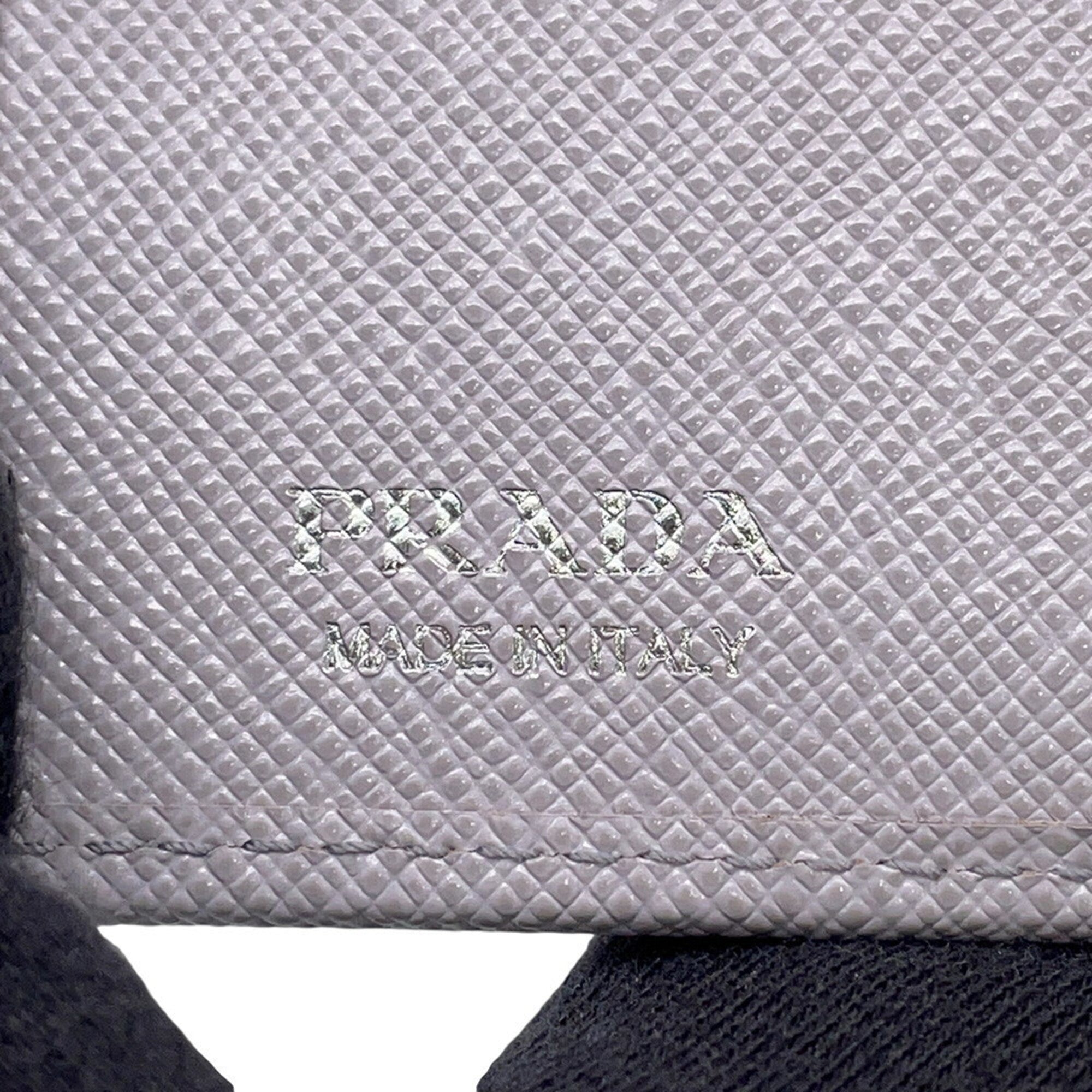 Prada Saffiano Purple Saffiano Wallet (Bi-Fold) (Pre-Owned)