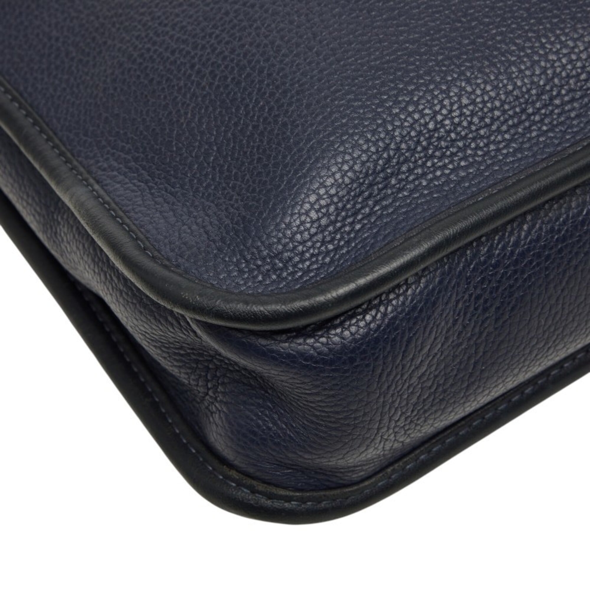 Loewe Navy Leather Briefcase Handbag (Pre-Owned)