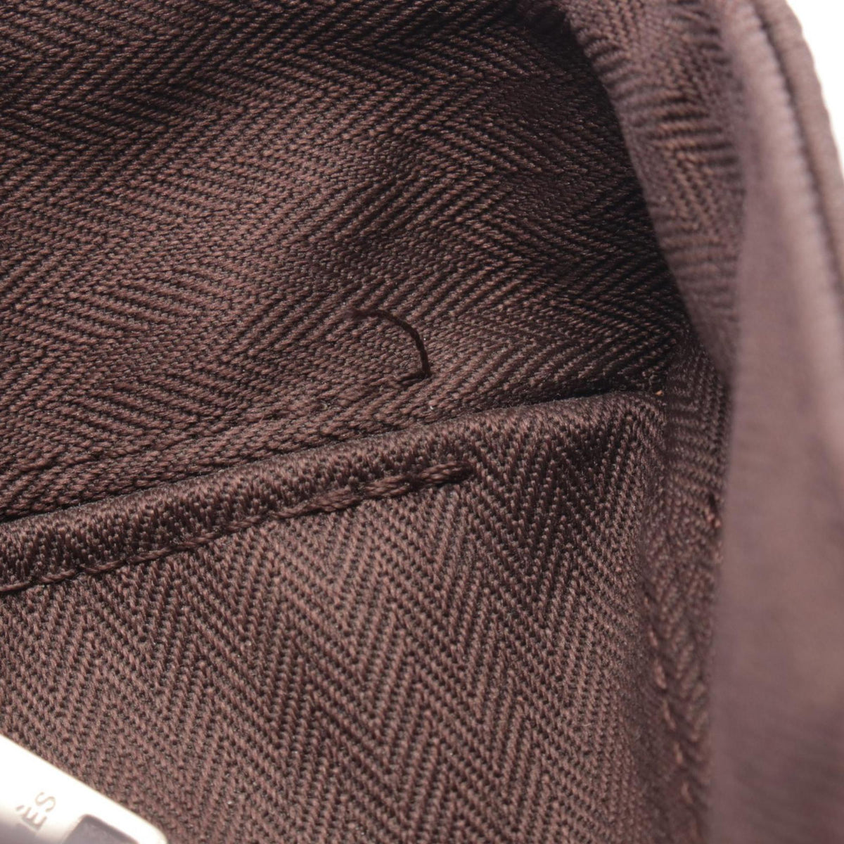 Hermes Brown Canvas Leather Handbag (Pre-Owned)