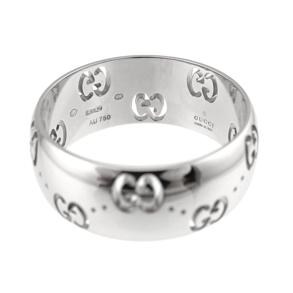 Gucci White Gold (18K) Band Ring (Pre-Owned)