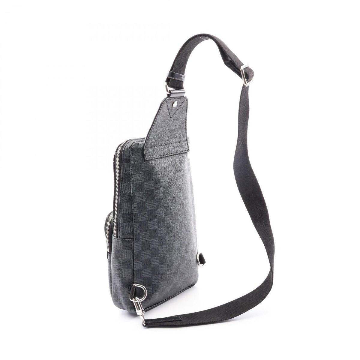 Louis Vuitton Black Multi-Color Damier Graphite Leather Fanny Pack Sling Bag (Pre-Owned)