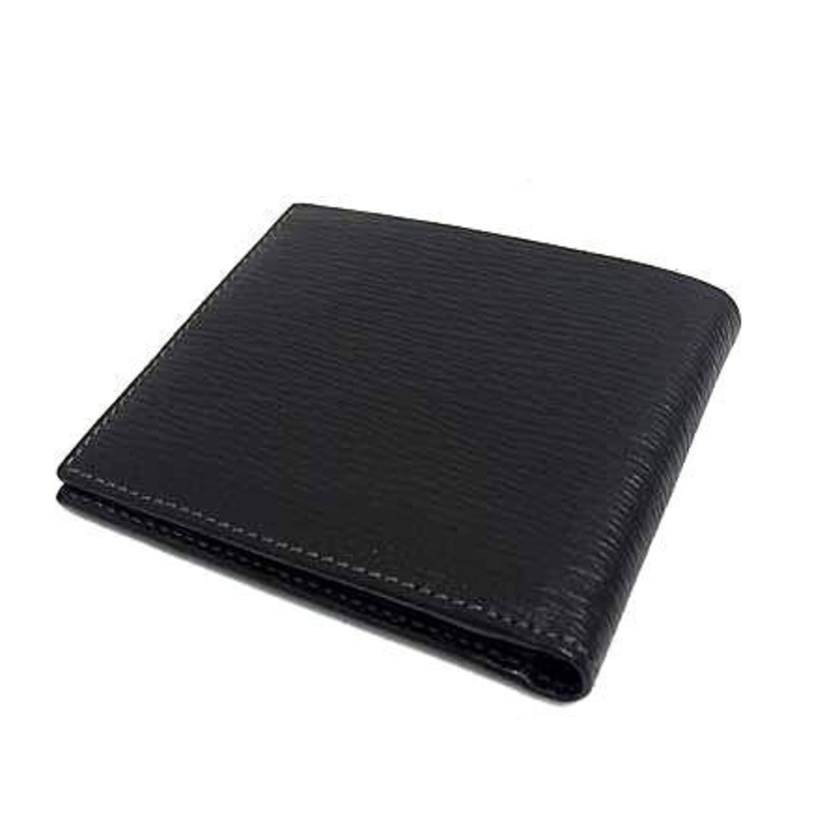 Salvatore Ferragamo Black Leather Wallet (Bi-Fold) (Pre-Owned)